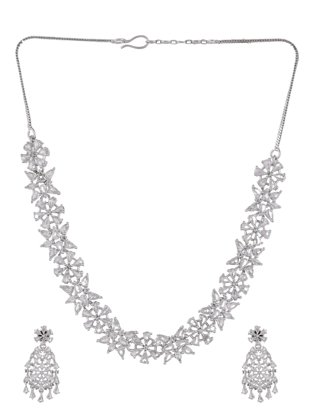 Designer Silver Plated Jewellery Set