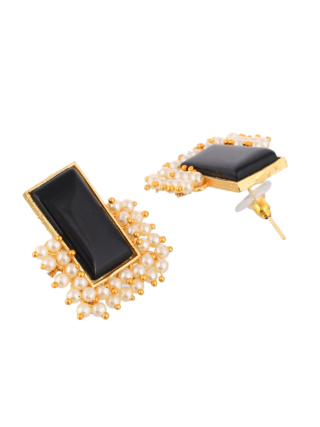 gold plated pearl drop earring