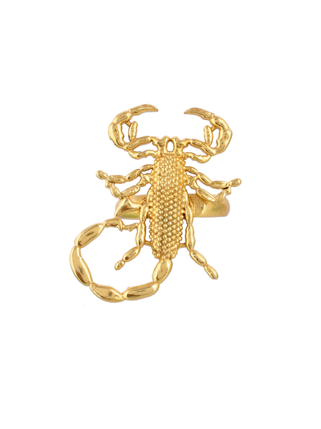 Gold Plated Handcrafted Finger Ring.