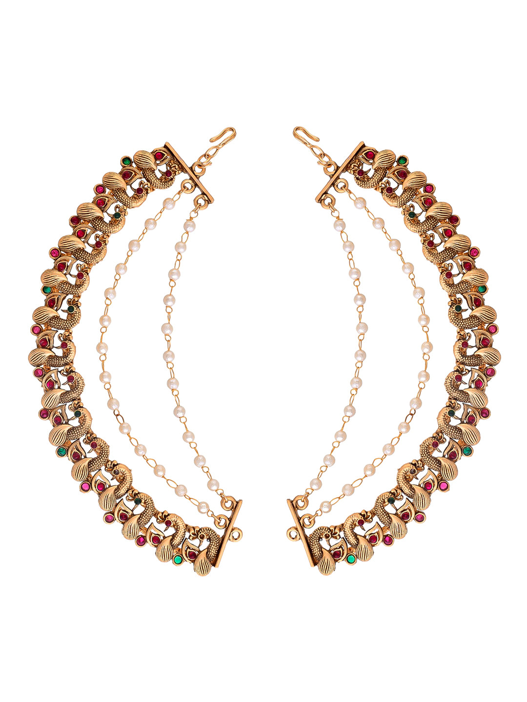 Elegant Golden Cascade Earrings.