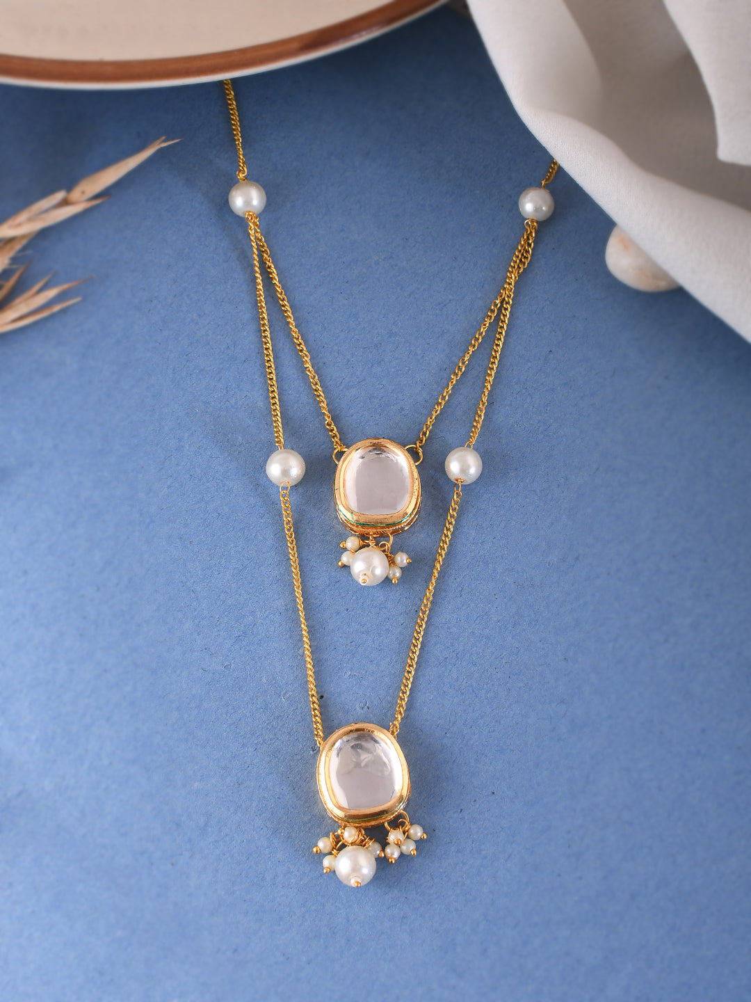 Gold & Pearl Necklace