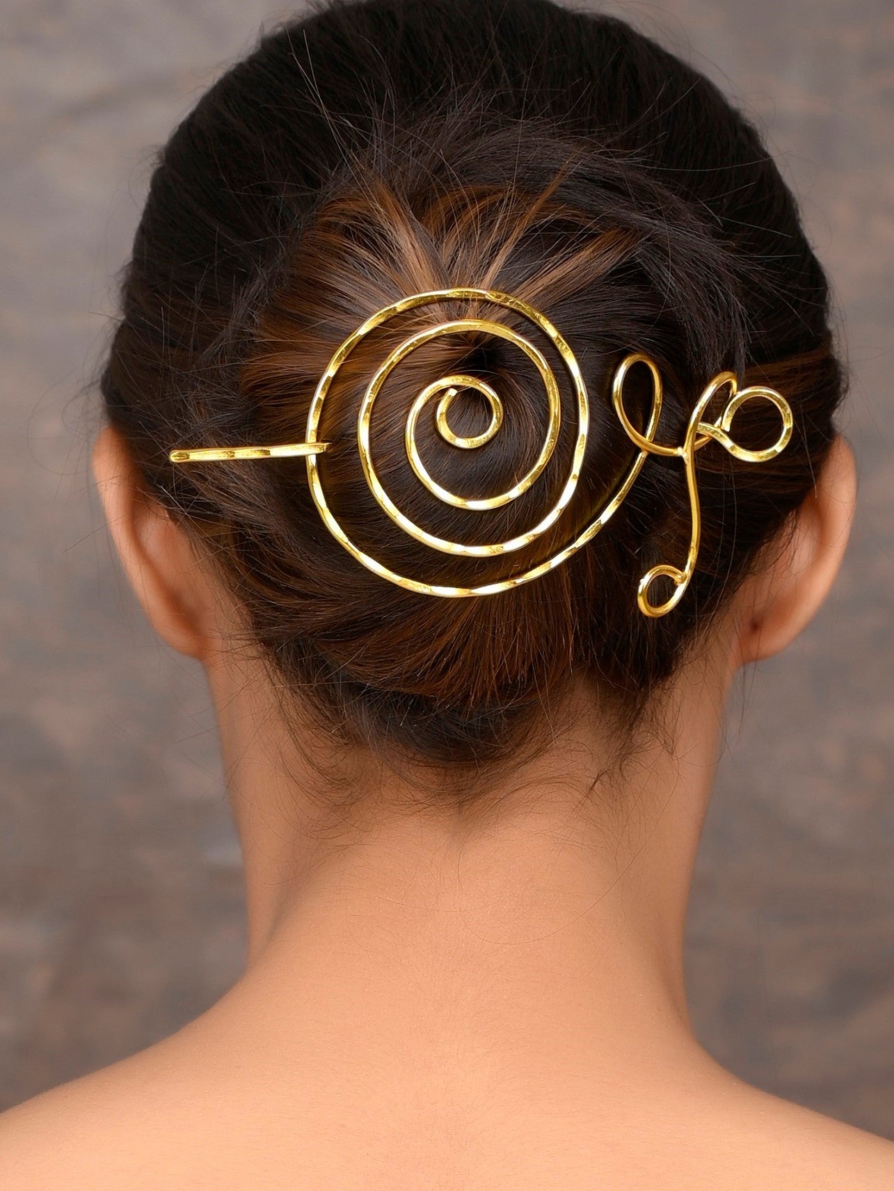 Buy Gold Plated Bridal Hair Bun Cage Hair Stick Pin for Women
