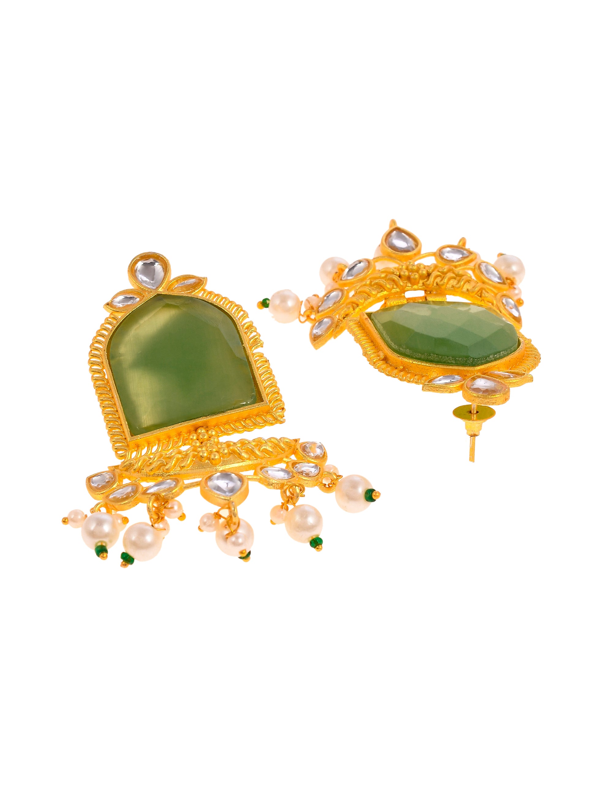 Gold Plated Handcrafted Ethnic Wedding Earrings for Women