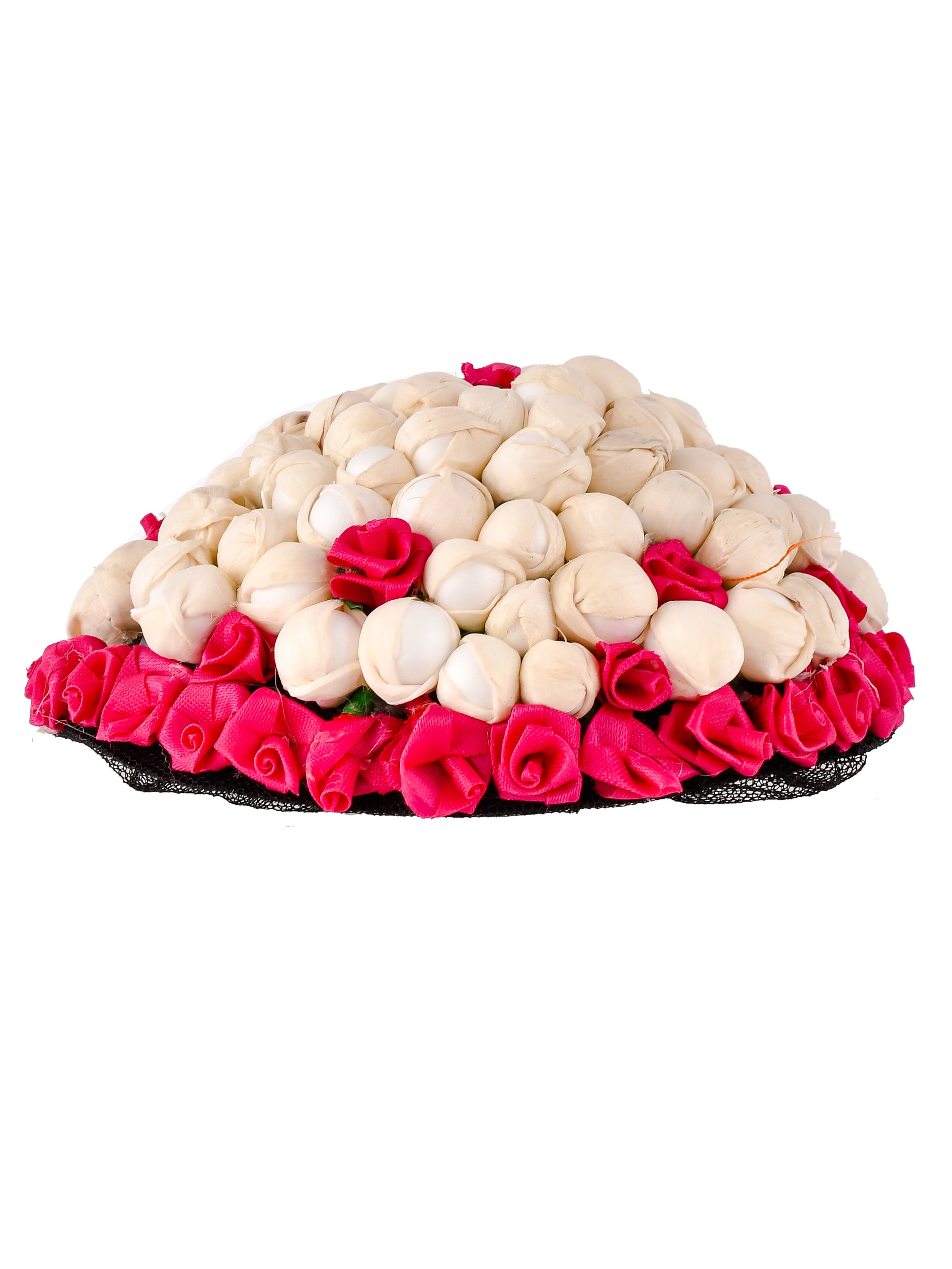 Mogra and Rose Flower brida juda Cover Hair Accessory