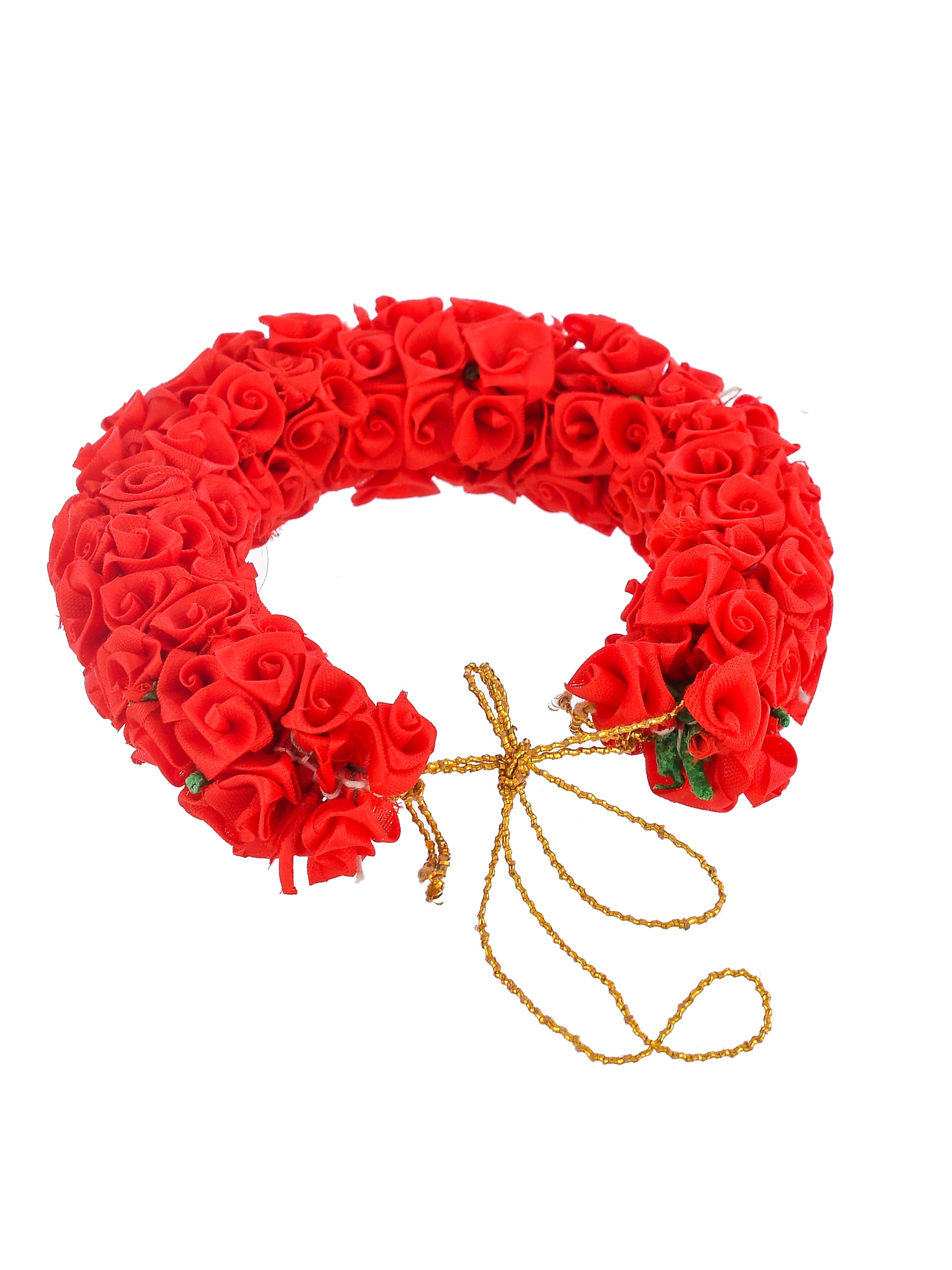 Bright Red Handmade Flowers Hair Accessory Set