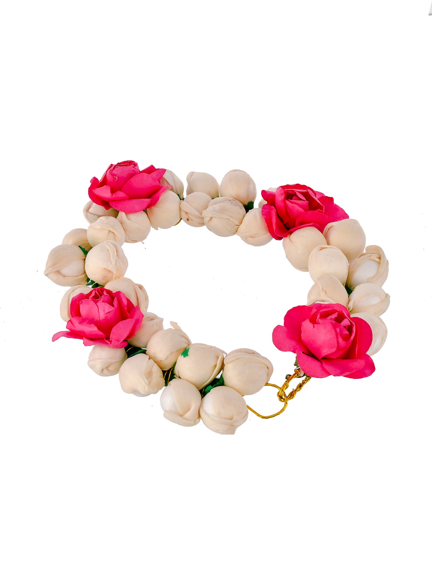 Mogra and pink flower Veni Hair Accessory