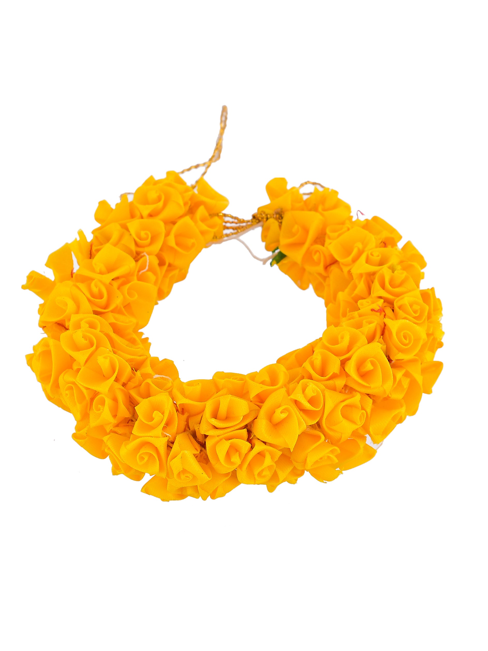 Bright Yellow gajra hair accessory set