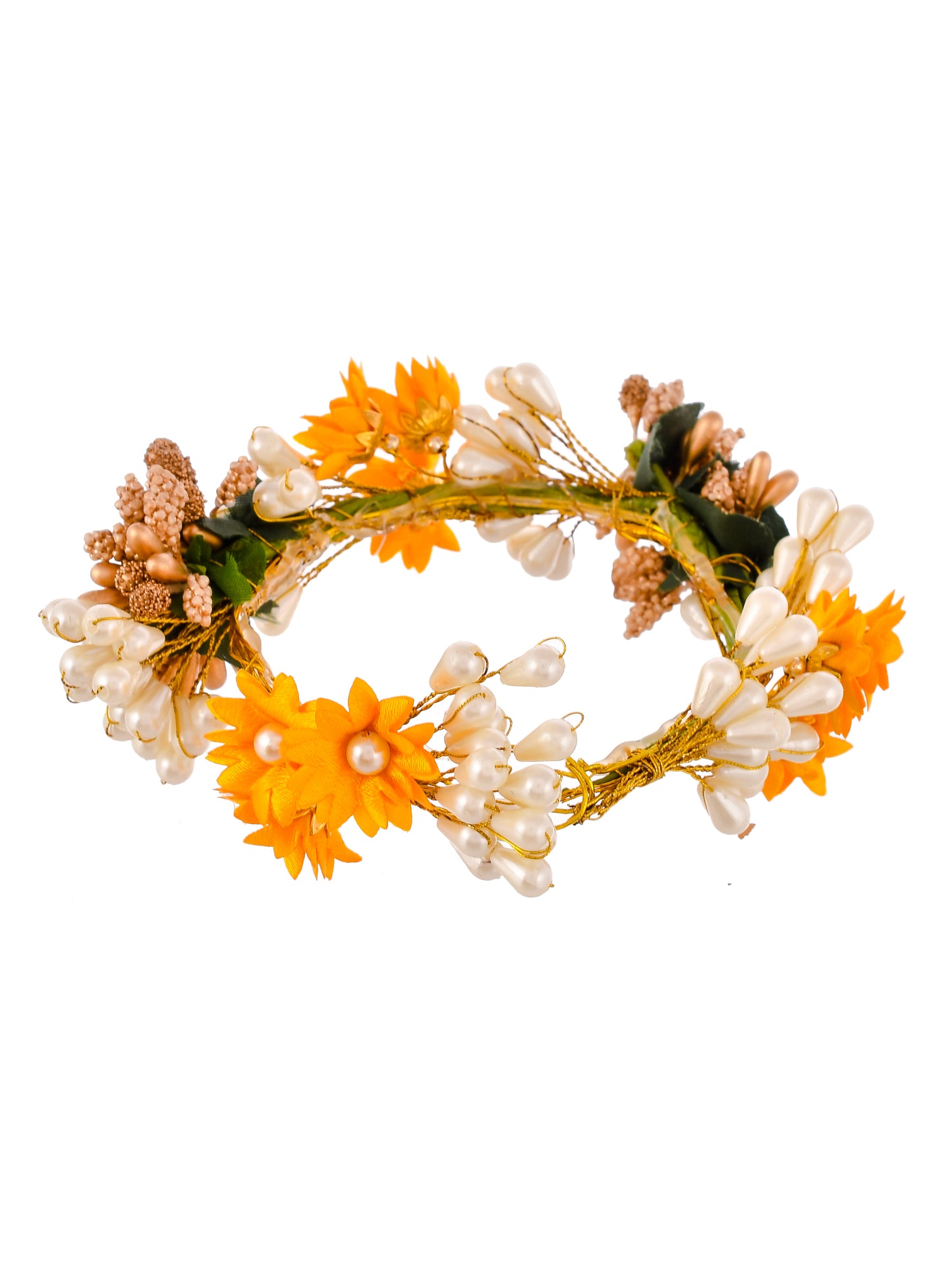 Marigold Artificial Flower Hair Accessory Set