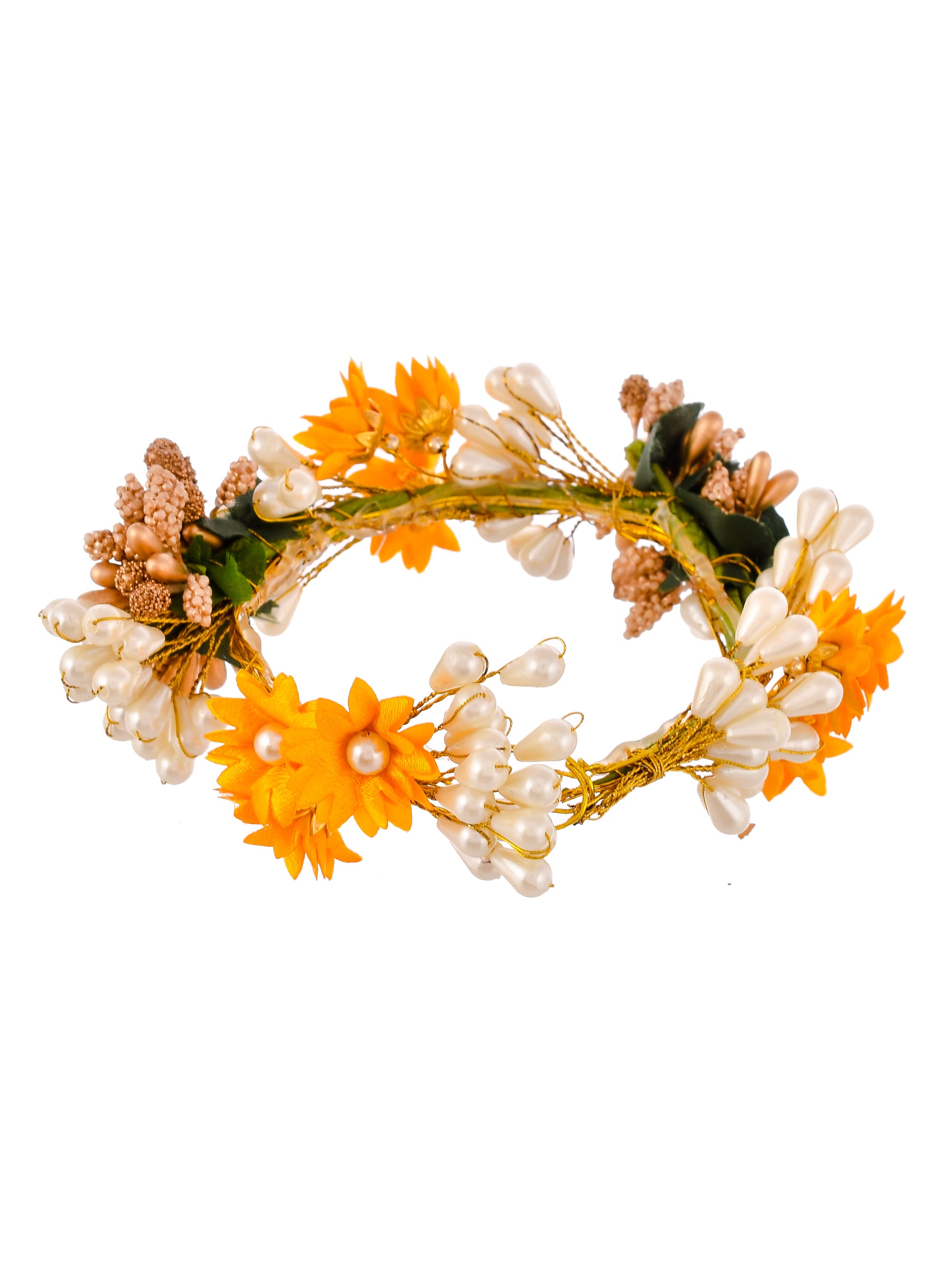 Marigold Artificial Flower Hair Accessory Set