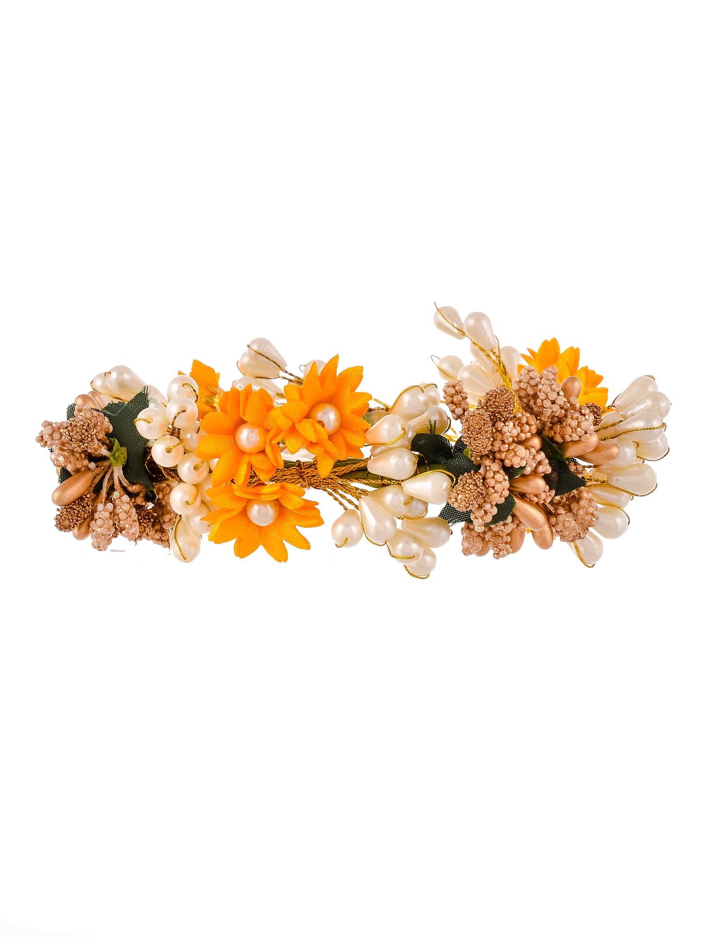 Marigold Artificial Flower Hair Accessory Set