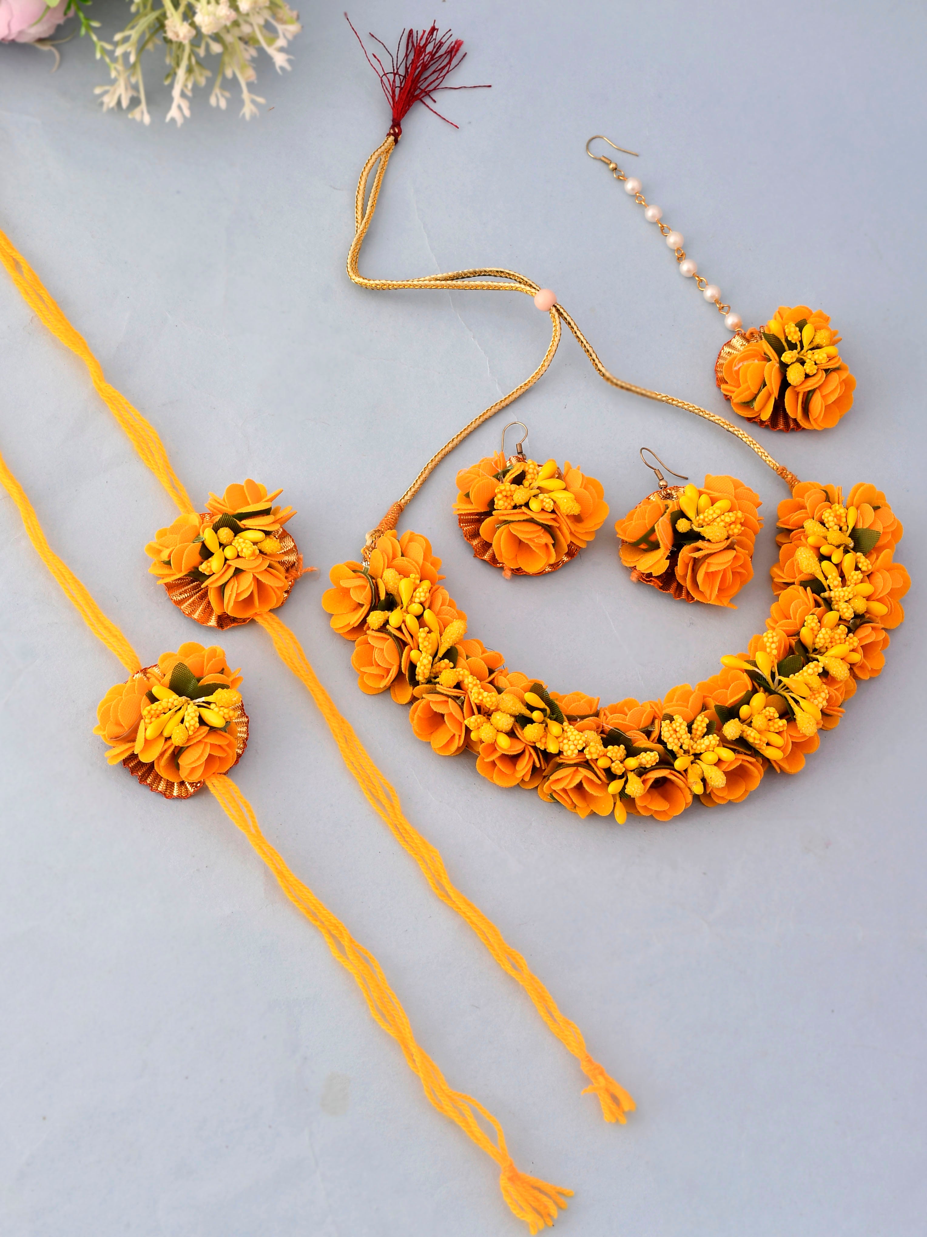 Marigold store flower jewellery