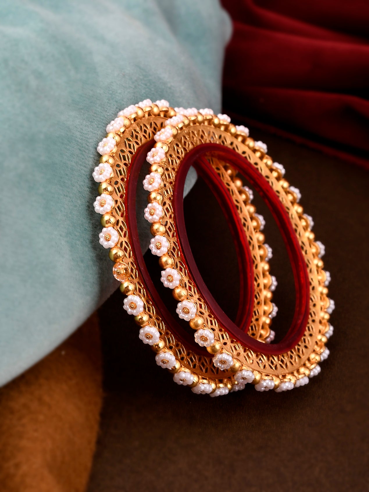 Pearl Bangles - Buy Latest Pearl Bangles Online in India at Best Price ...