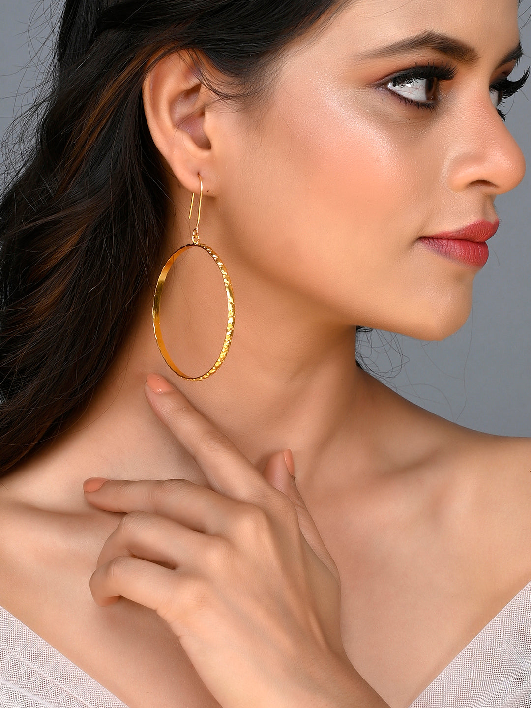 14k Gold and Diamond Chain Link Hoop Earrings | KC Design | Diamond Vault  of Troy