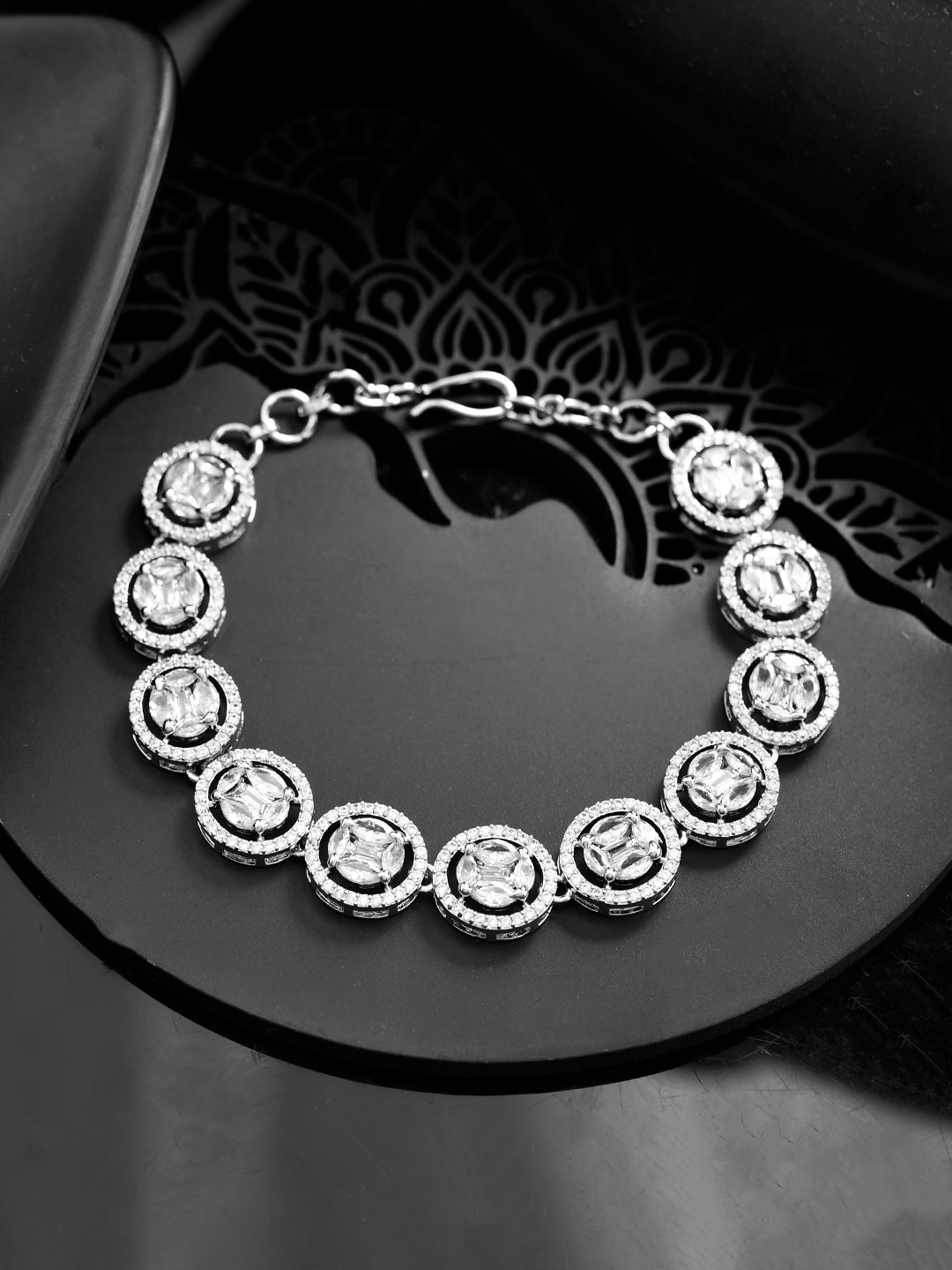 Stylish White  American diamond bracelet