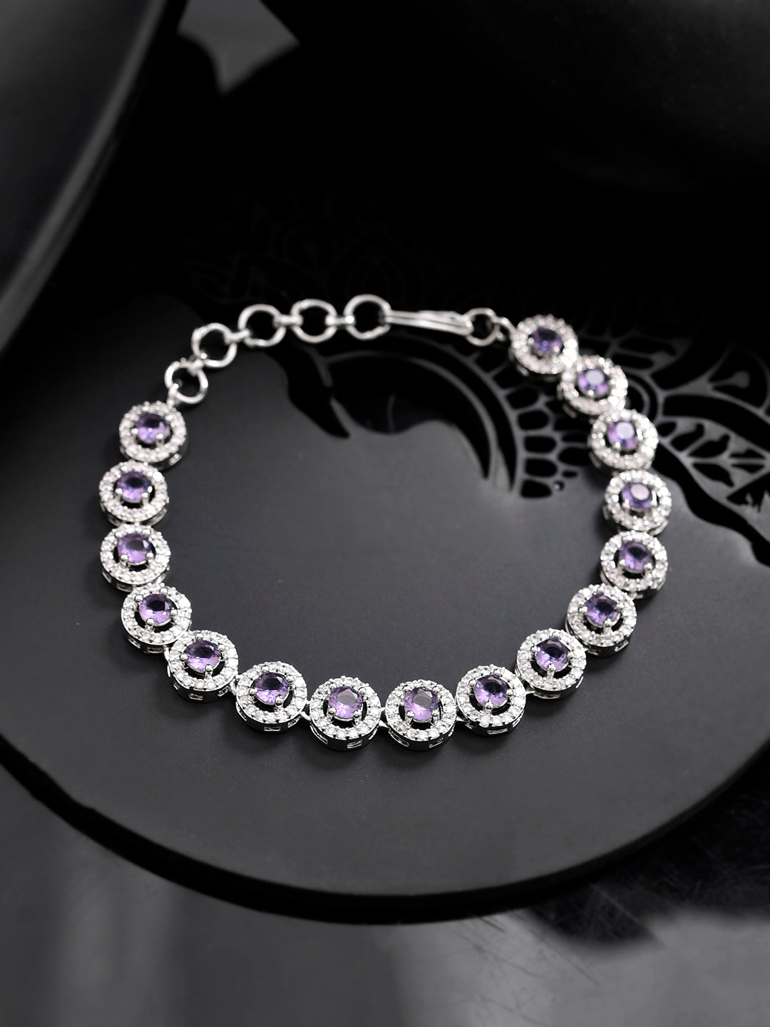 Trending Blue American Diamond Charm Bracelets for Women