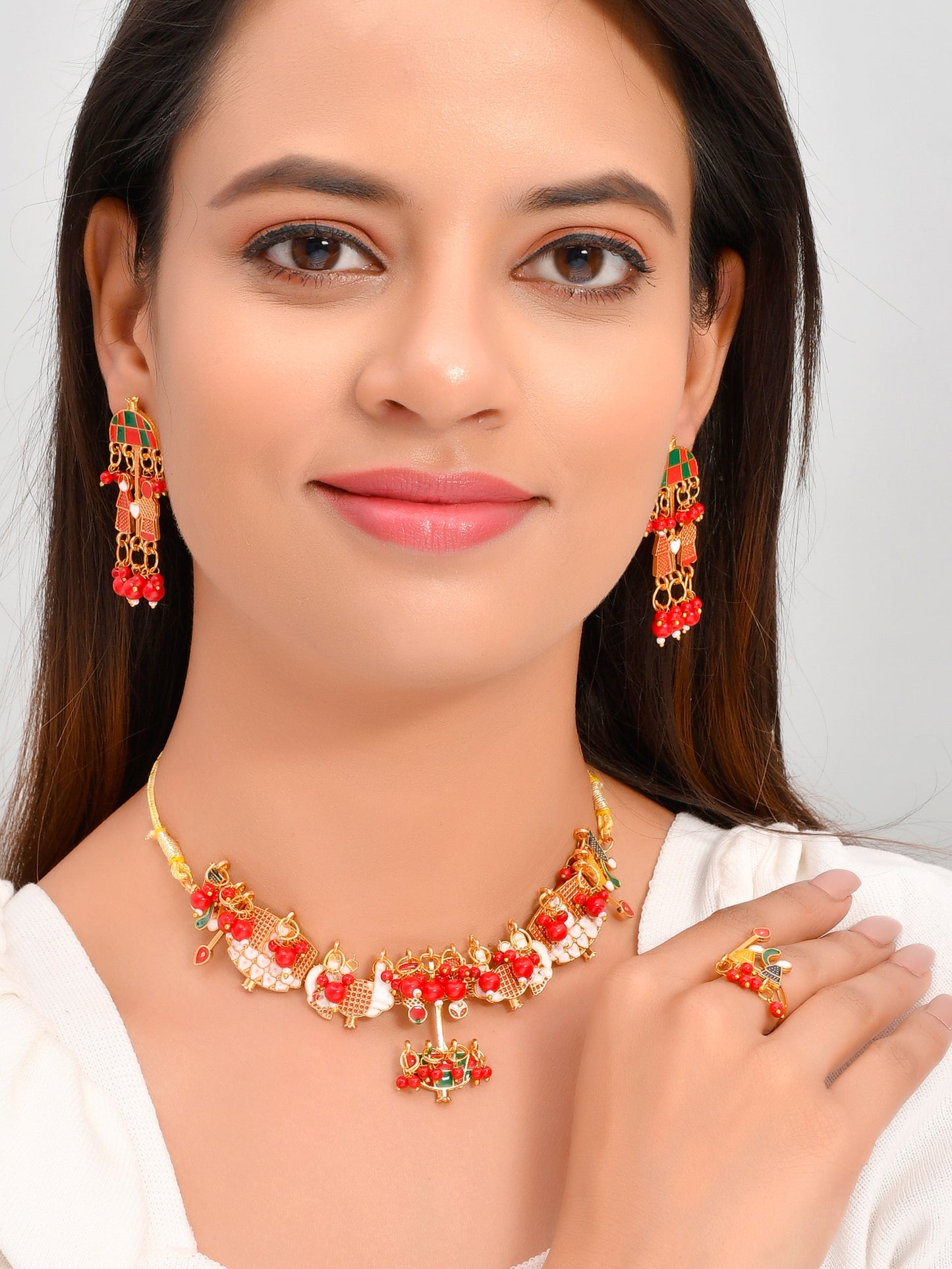 Gold Plated Pearl Jewellery Sets for Women Online