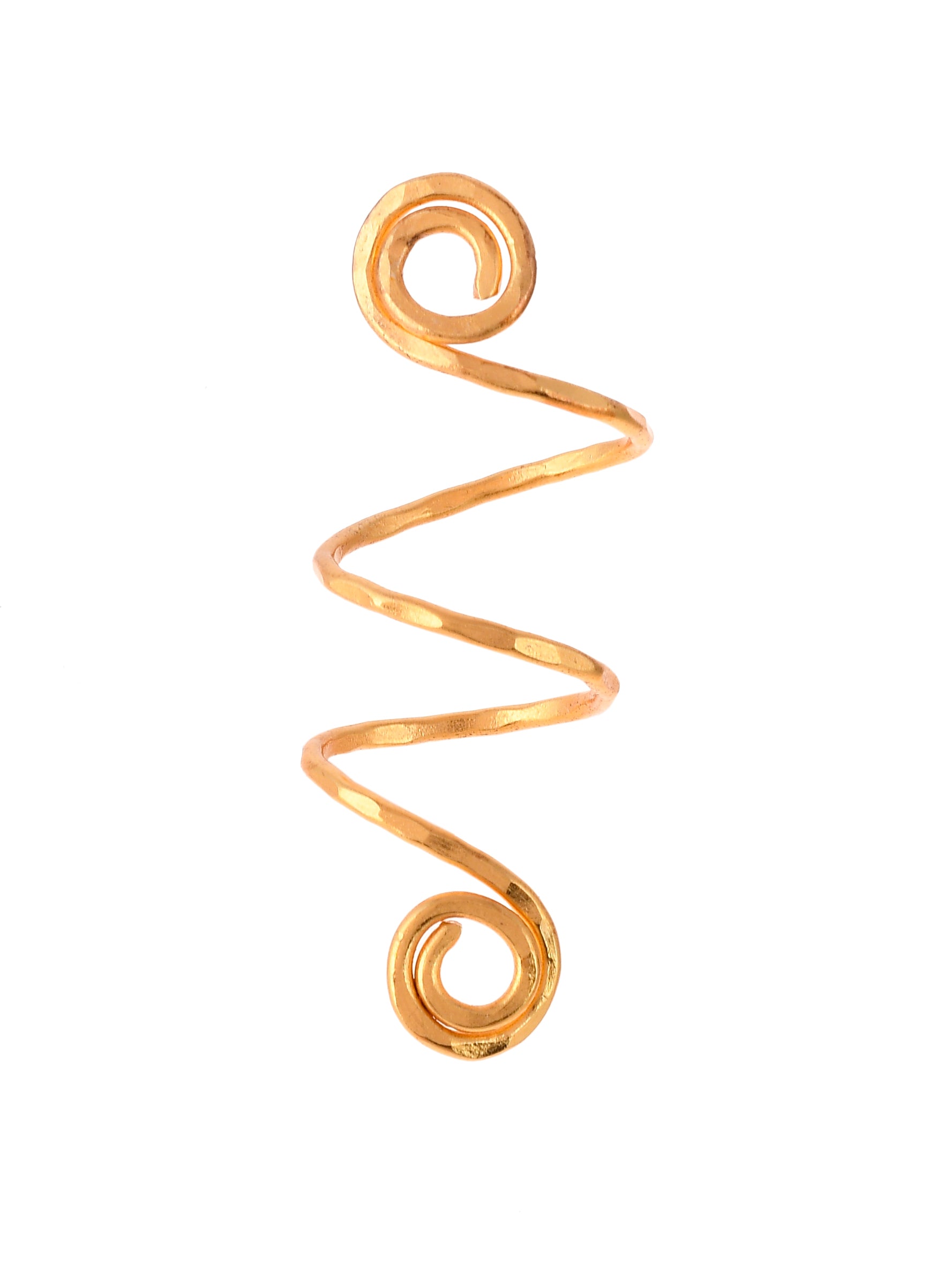 Round gold plated finger ring