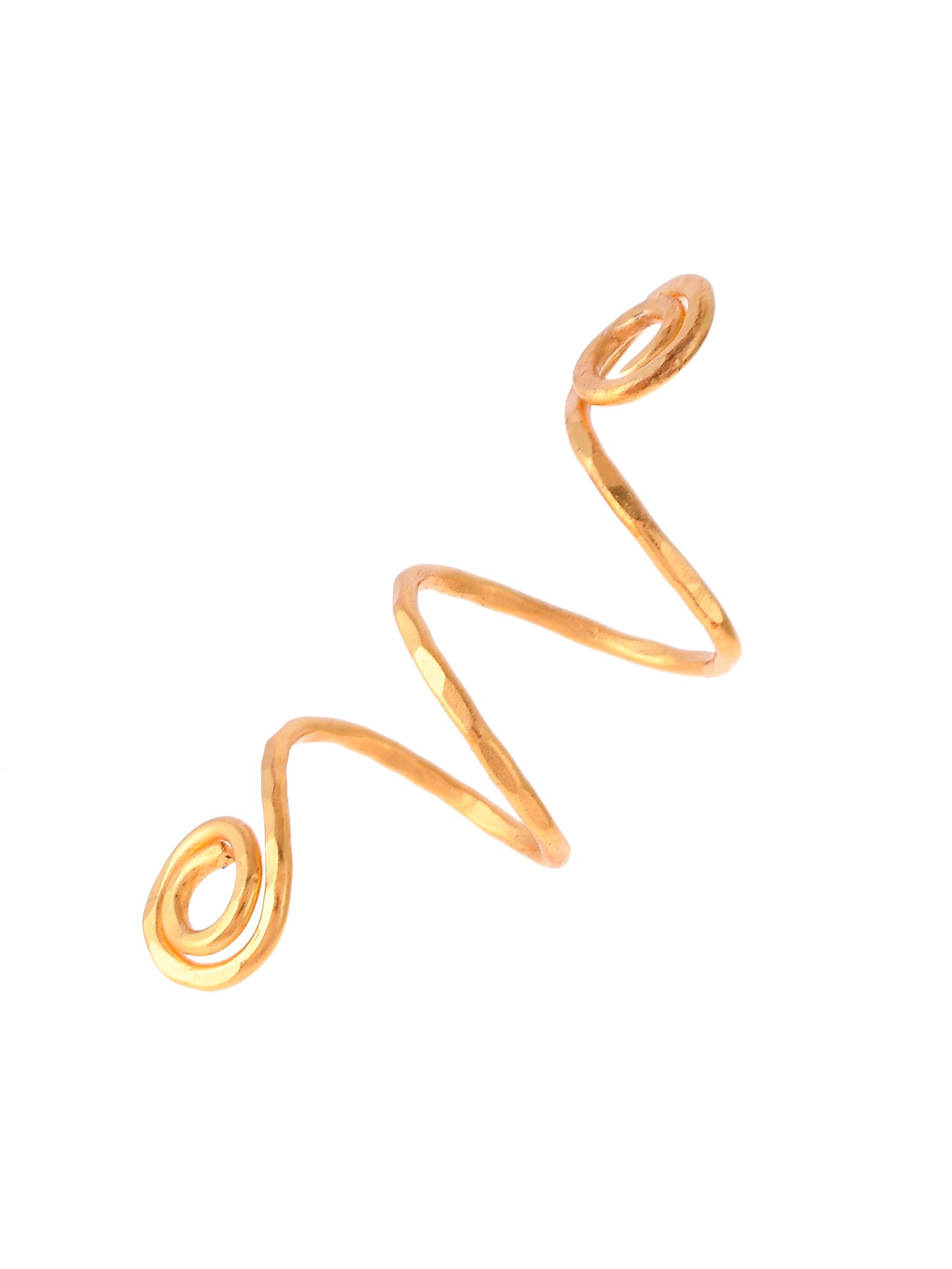 Round gold plated finger ring
