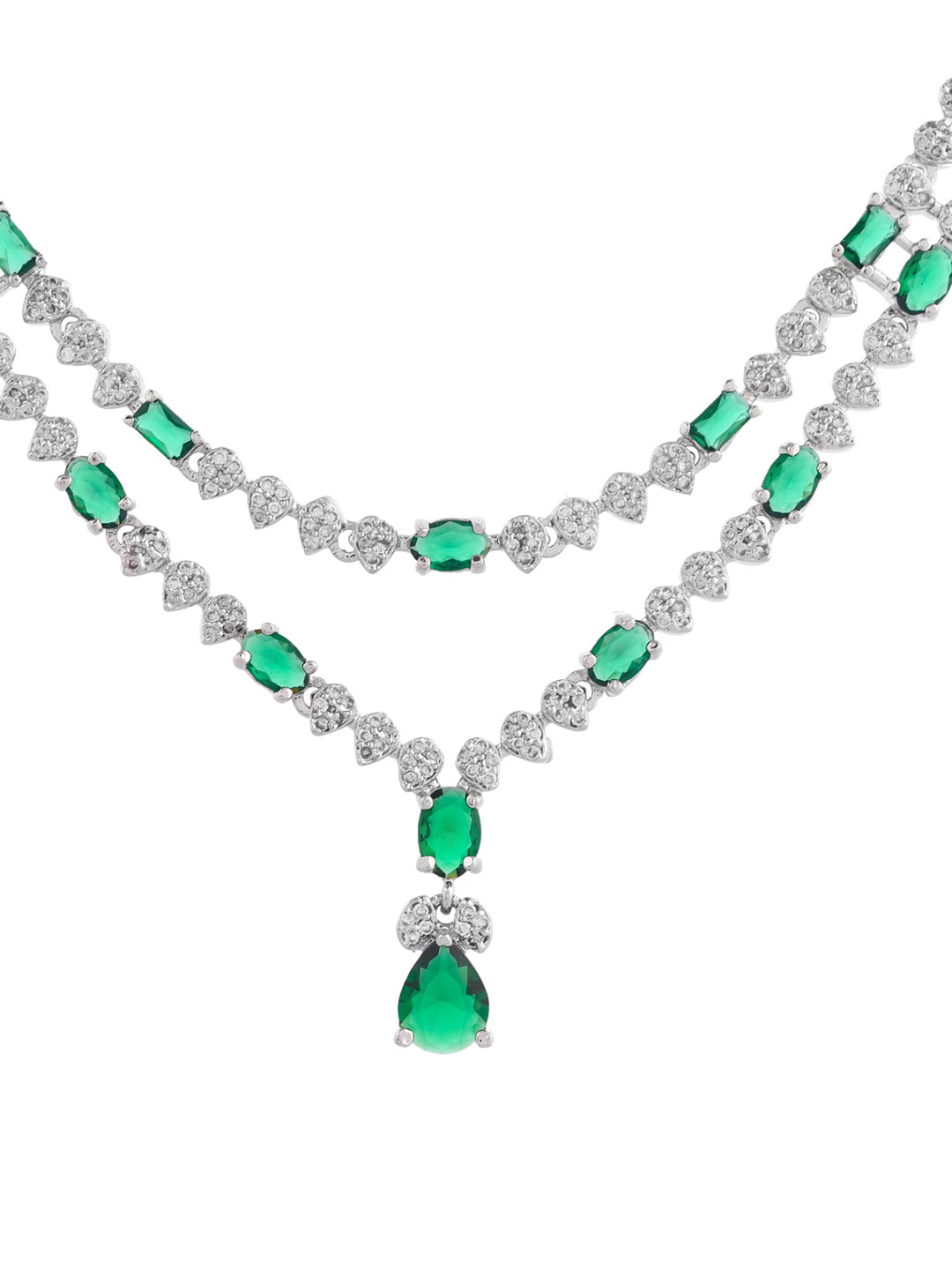 American Diamond Jewellery Set With Earring For Women