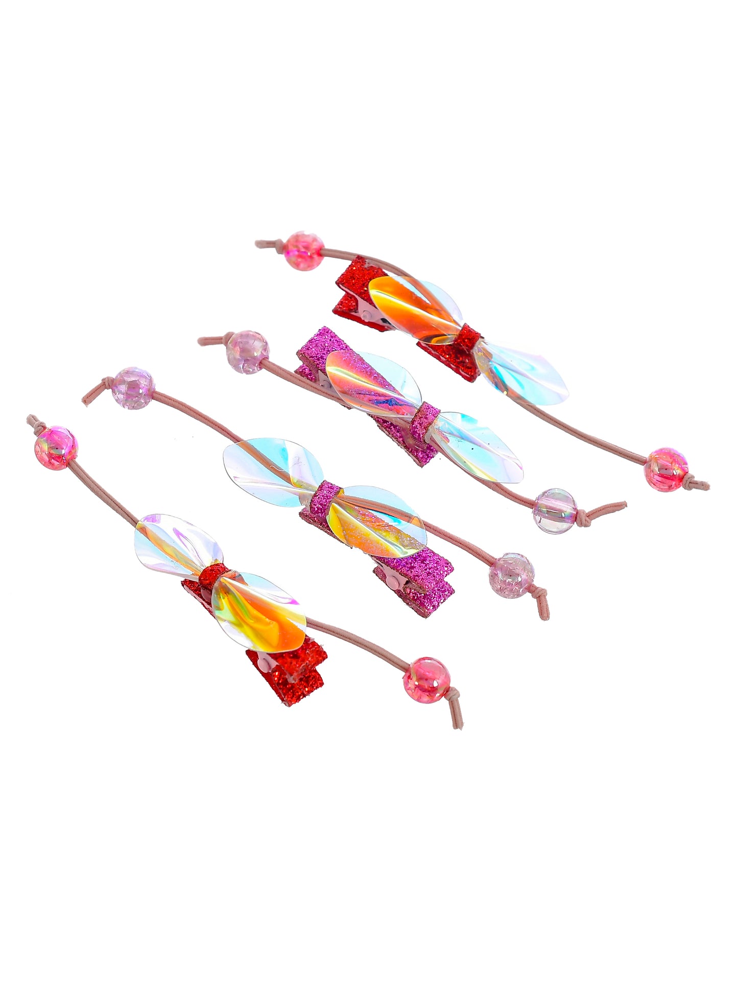 Set of 4 Bow Alligator Hair Clip