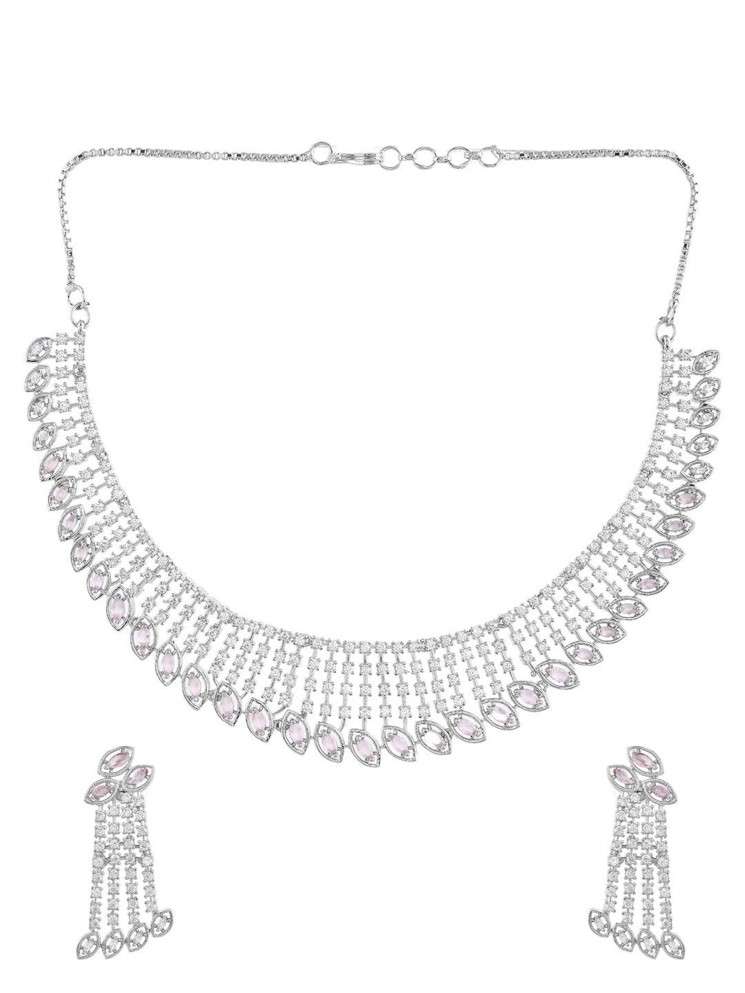 White American Diamond Jewellery Set For women