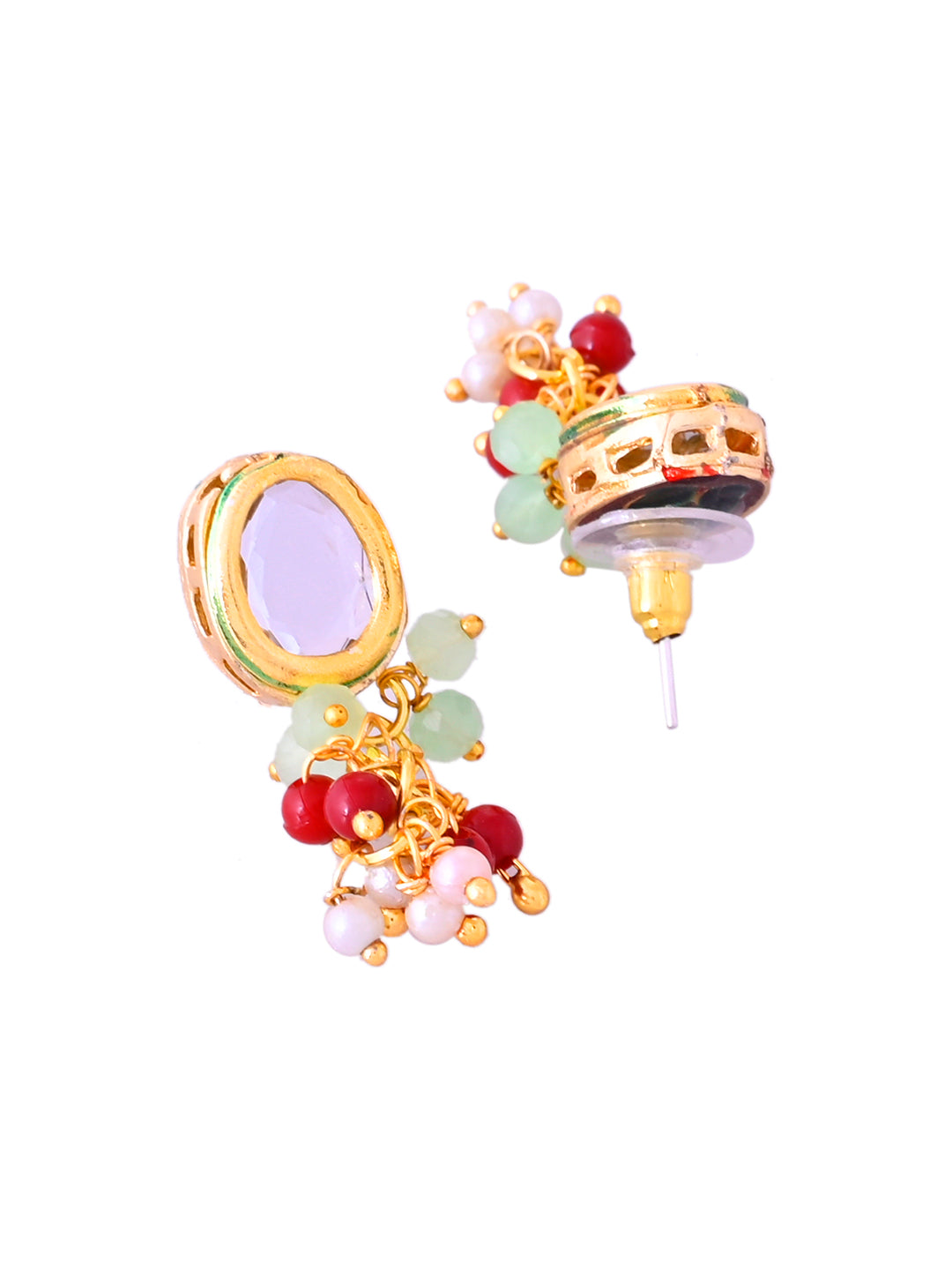 Kundan Pendant Necklace Set With Earrings For Women & Girls | Ethnic Bridal & Festive Jewellery