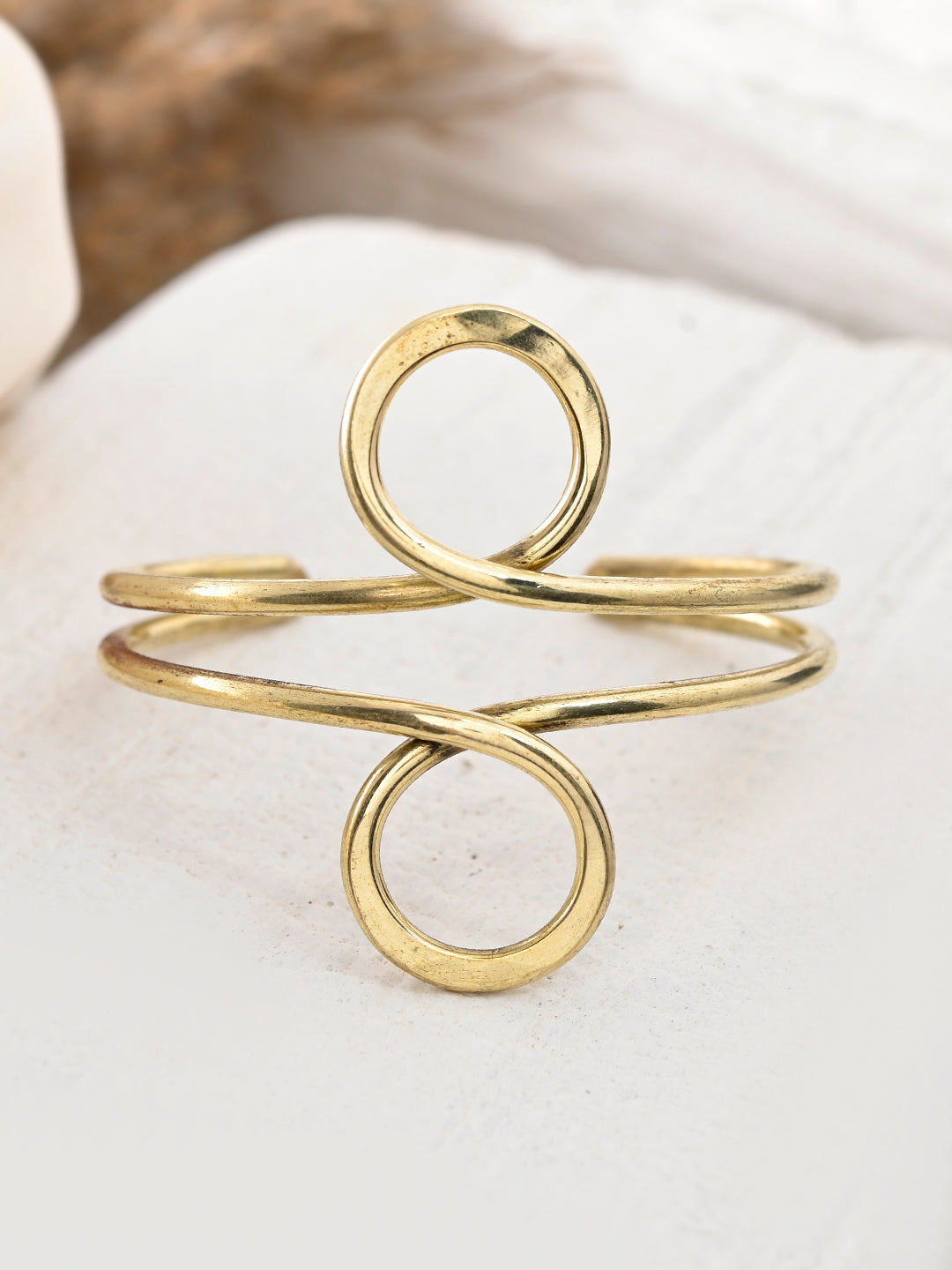 Golden Currents Cuff Bracelet | Ethnic Bracelets