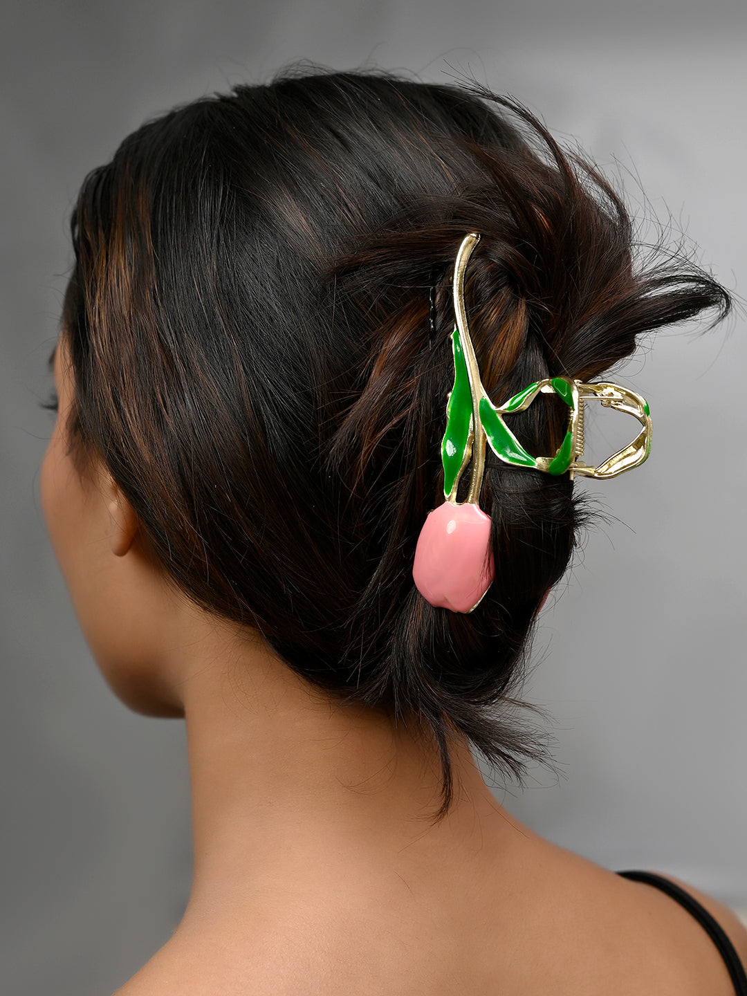 Pink Crystal Hair Clutcher For women | Hair Accessories
