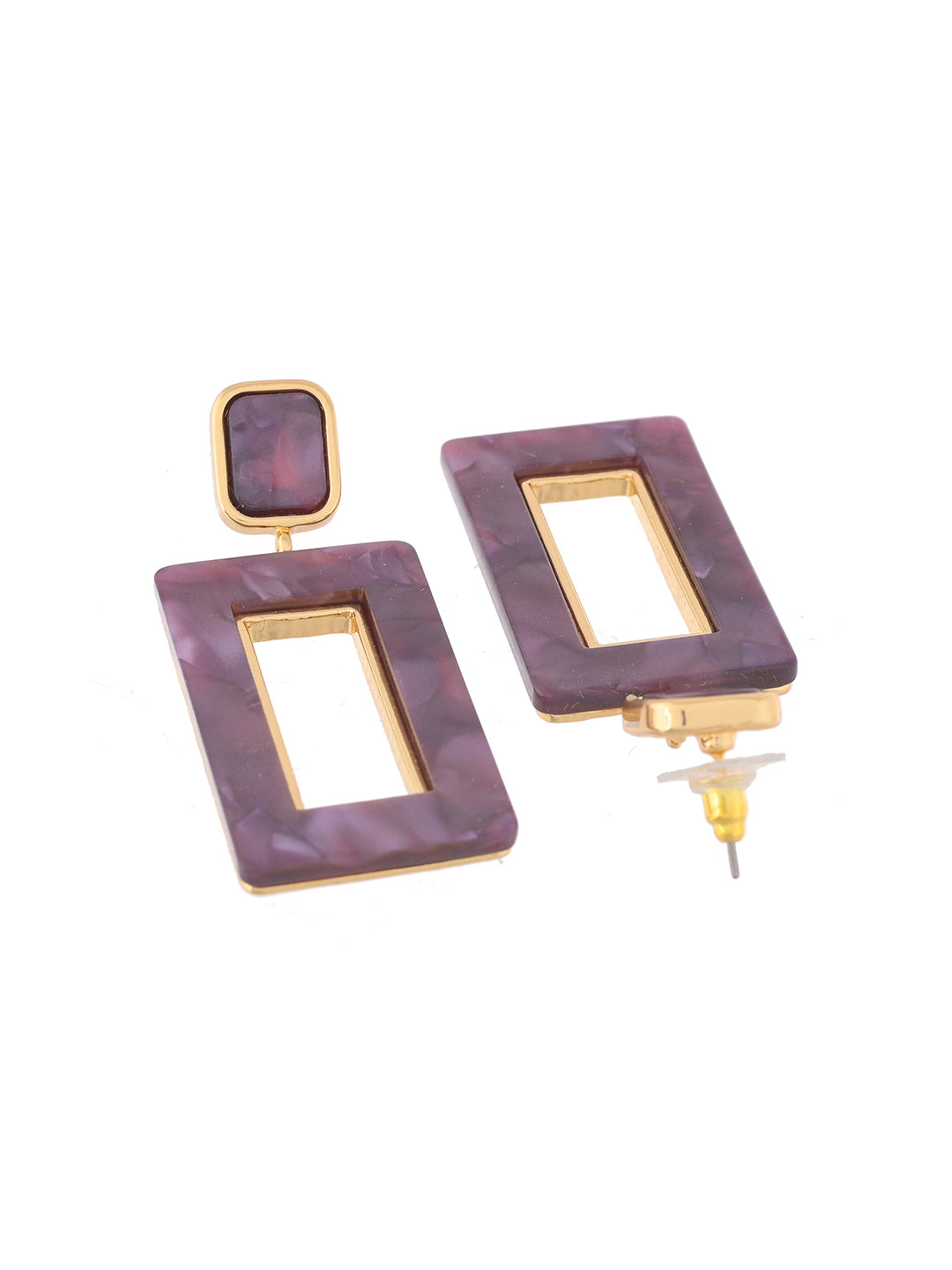 Gold-Plated Spiral Hoop Earrings for women