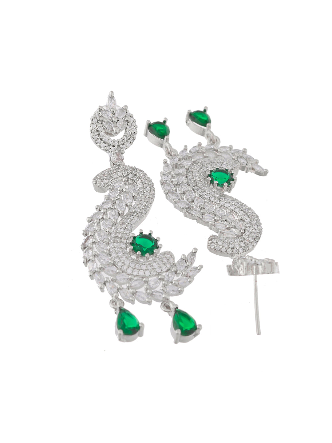Peacock Majesty Danglers For Women | Party & Ethnic Wear Jewellery