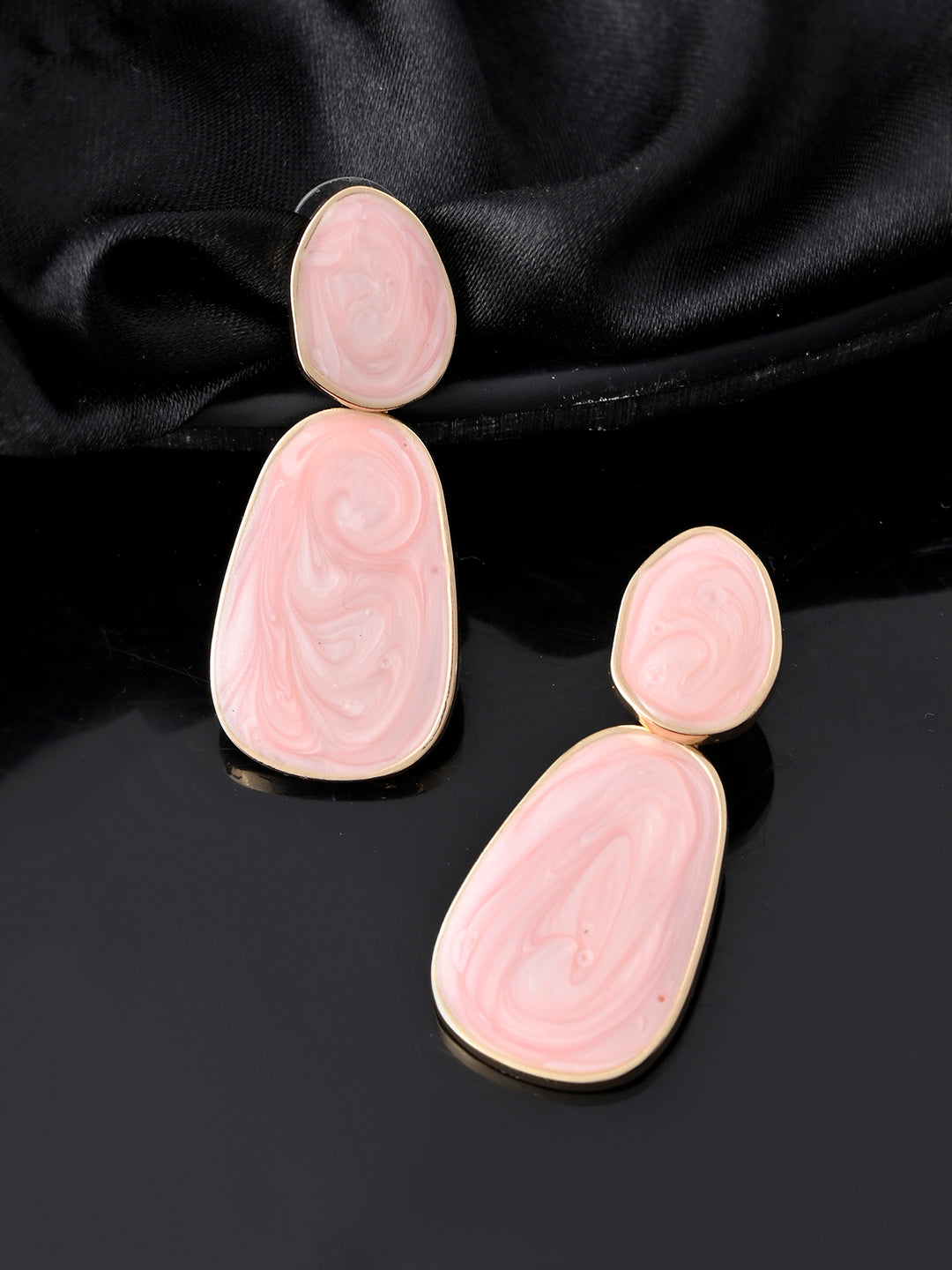 Pink Swirl Resin Drop Earring | Earring For Women