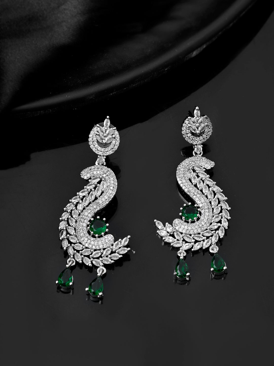 Peacock Majesty Danglers For Women | Party & Ethnic Wear Jewellery