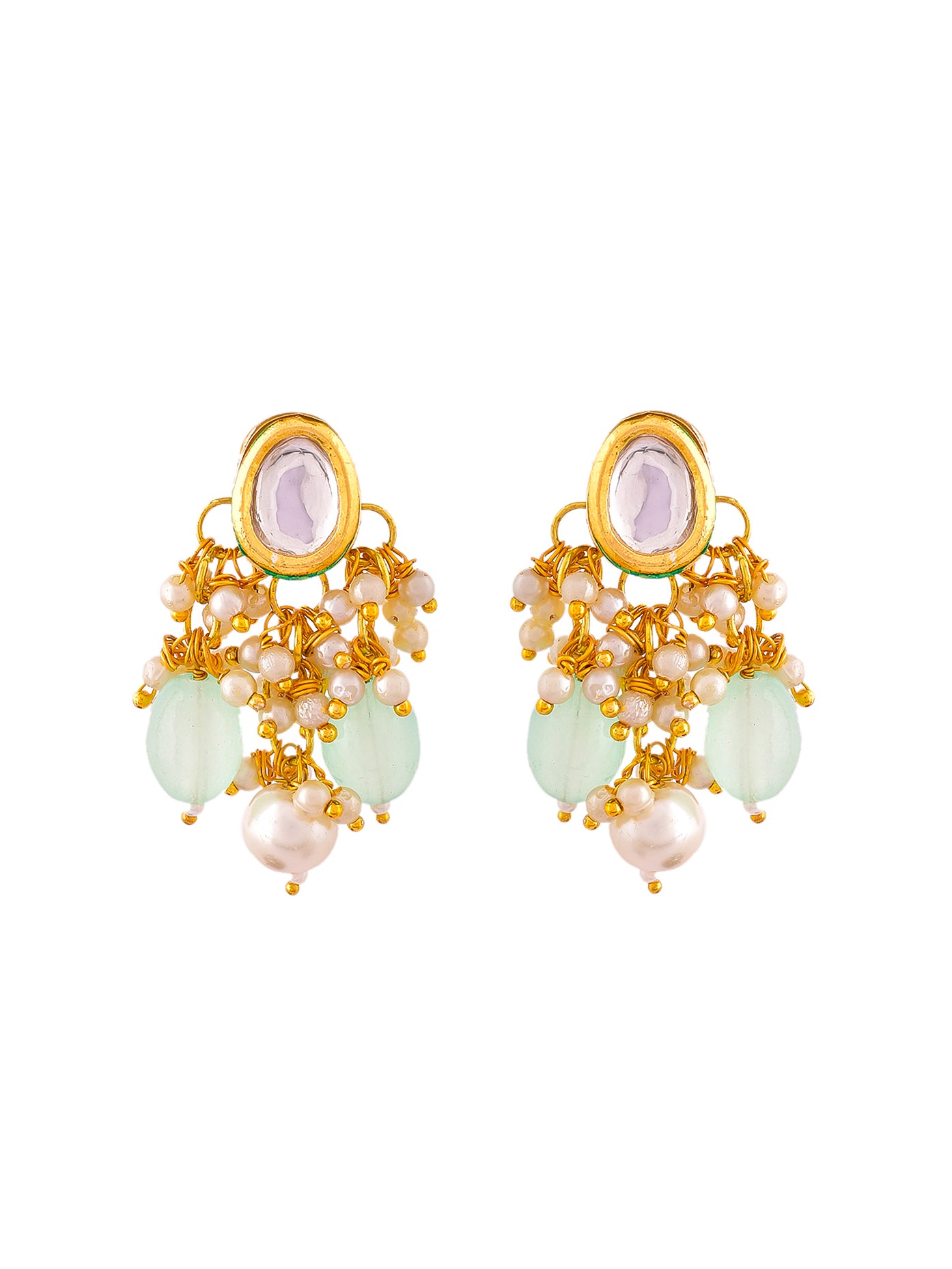 Traditional Pearl Layered Long Jewellery Set For Women