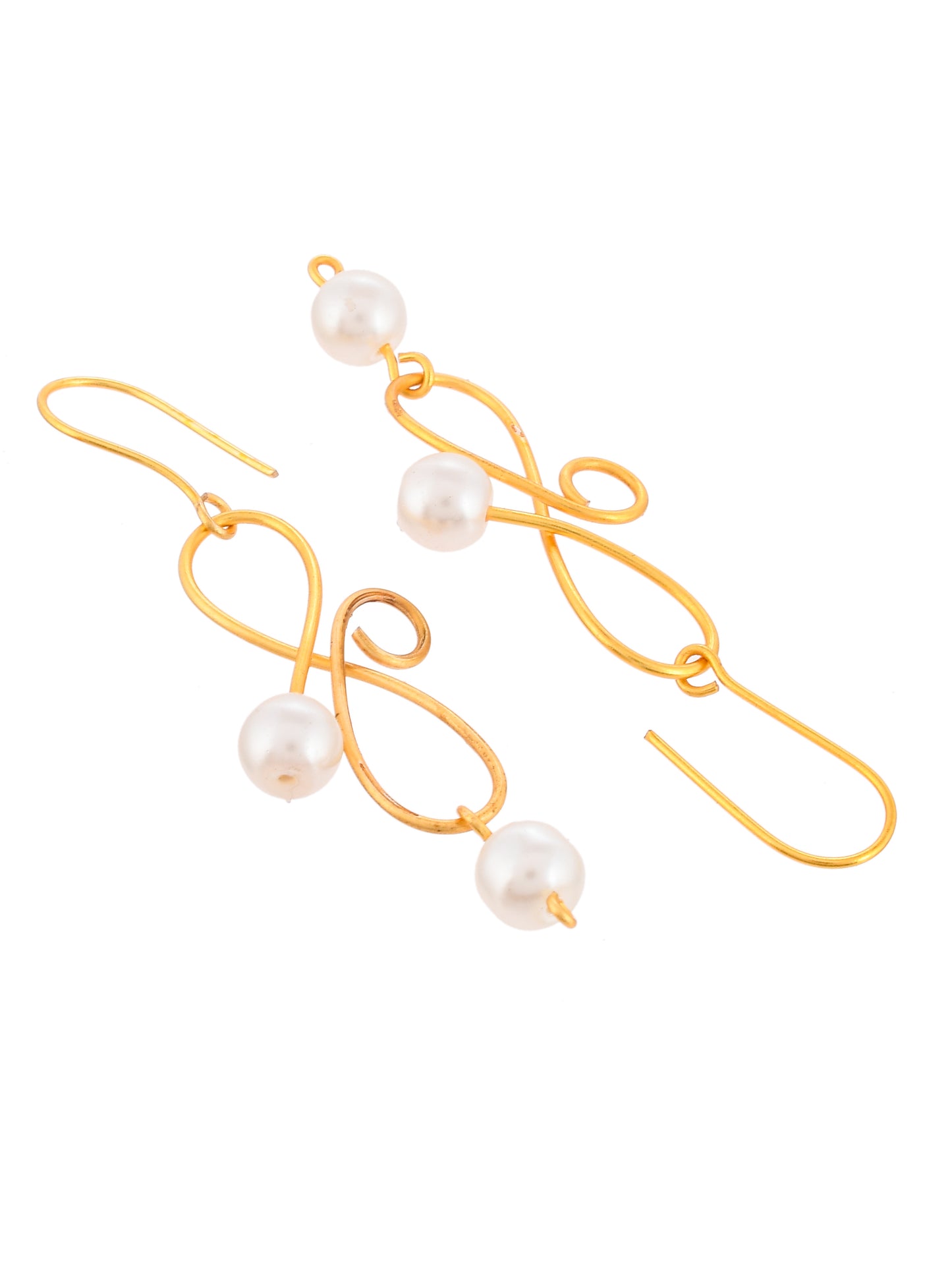 Gold Plated Pearl Drop earrings