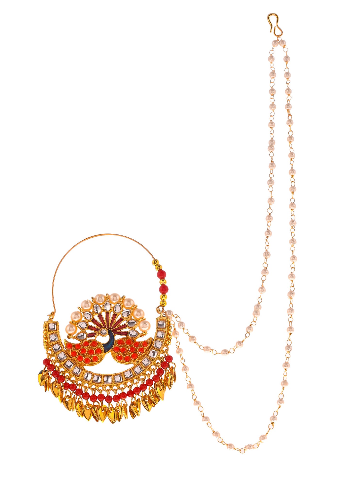 Bridal Nose Gold Jewellery Design Nose Ring Buy Gold Plated