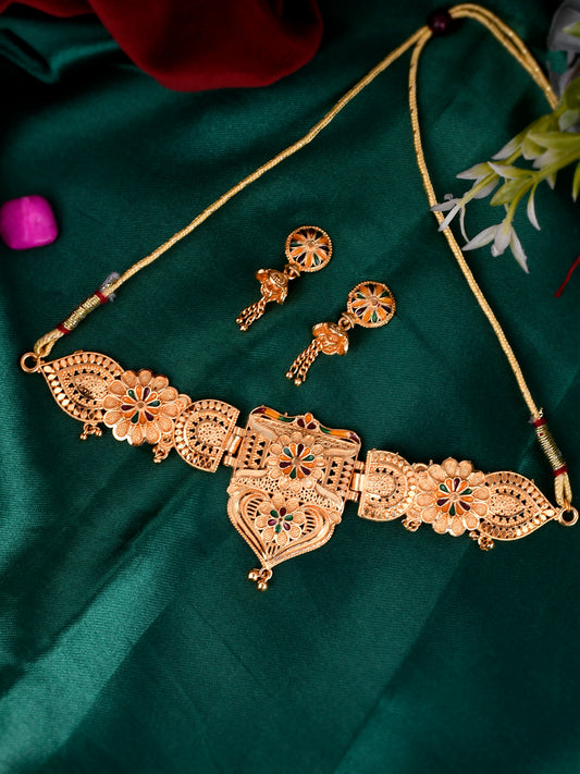 Gold-plated Temple-studded Jewellery Sets for Women Online