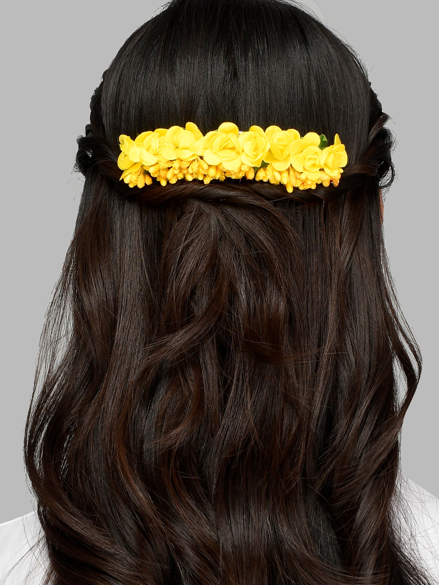 Yellow Floral Handcrafed Hair Accessory