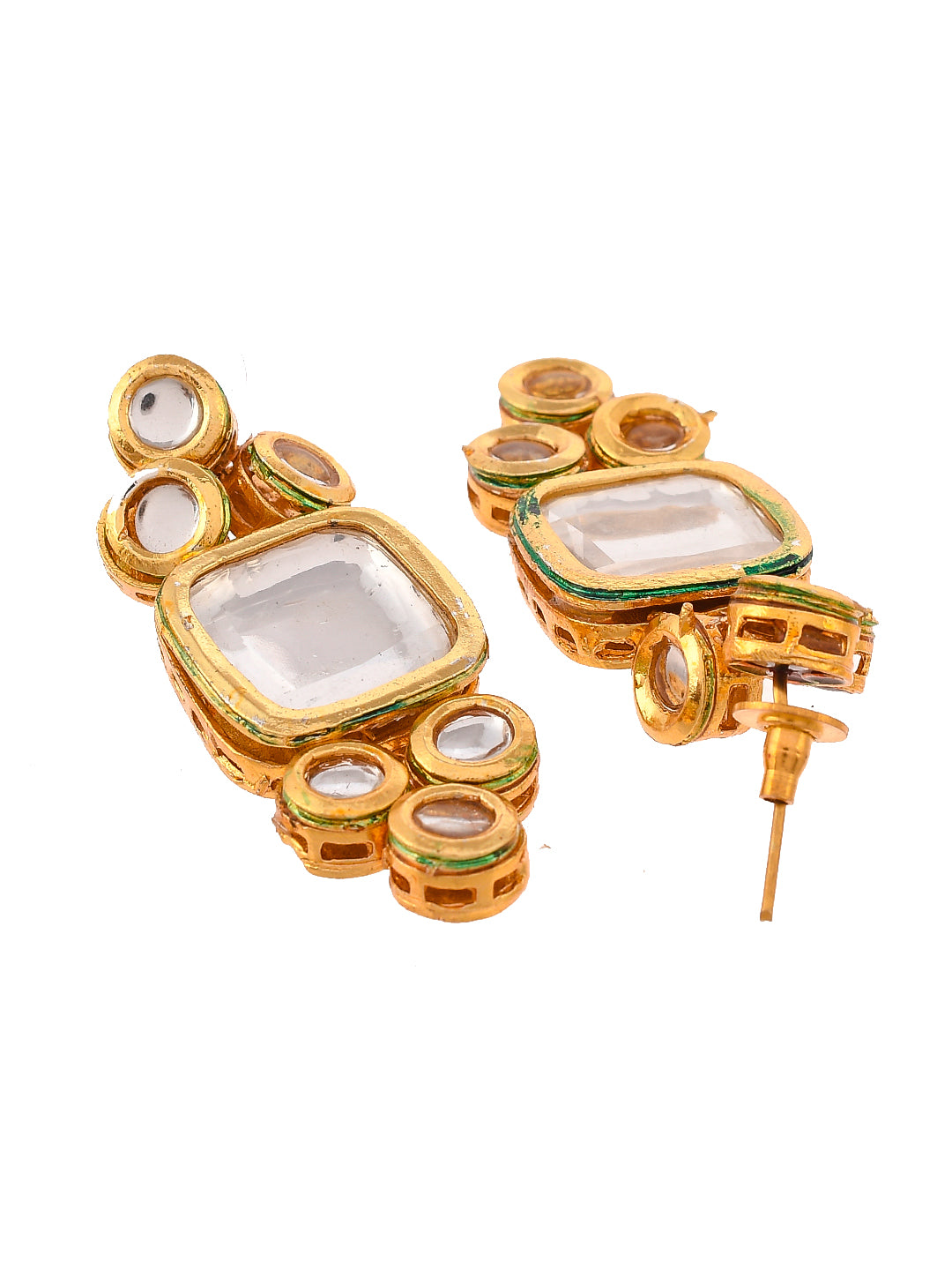 Gold Plated Kundan Jadau Ethnic Jewellery Set
