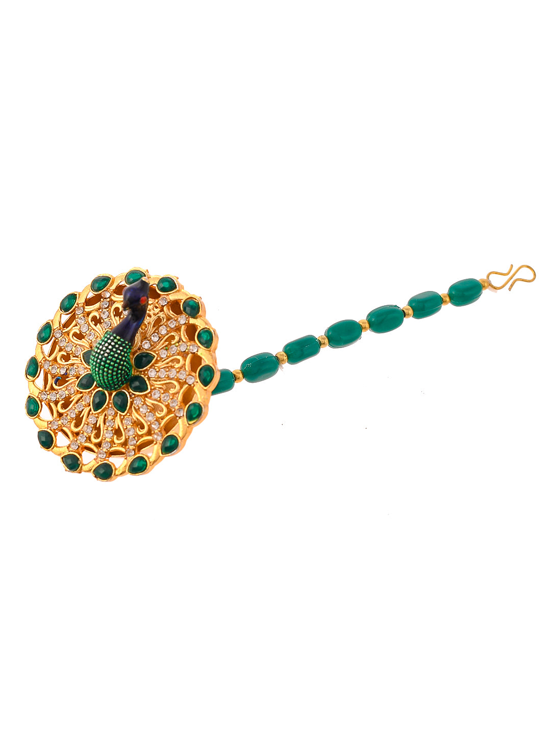 Gold Plated Peacock Handcrafted Bold Unique Ethnic Borla