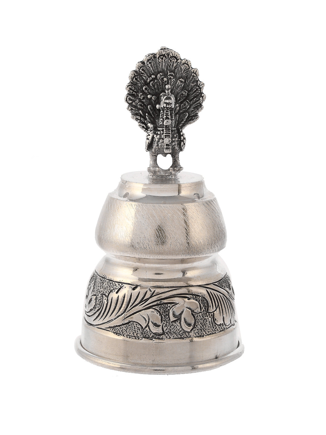 999 Sterling Silver Peacock Agarbatti Stand for Pooja and Mandir