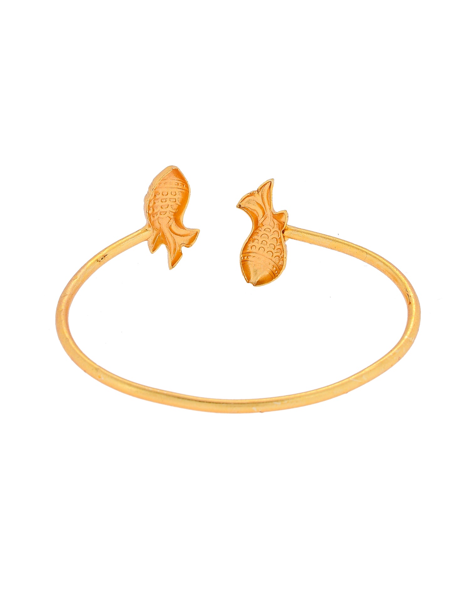 Gold Plated Fish Charm Handcrafted Bracelet