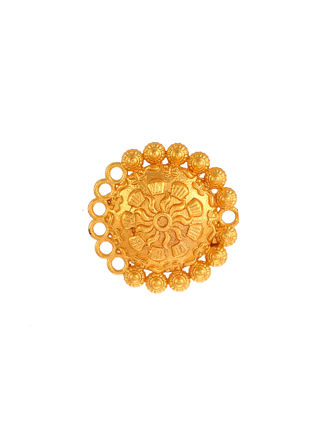 Elegant Gold Floral Ring