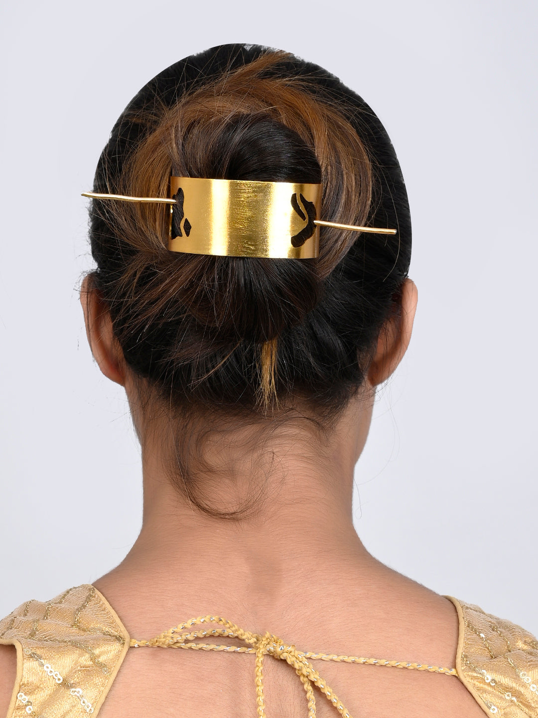 Gold plated Metalic Hair Stick | Hair Accessories For Women & Girls