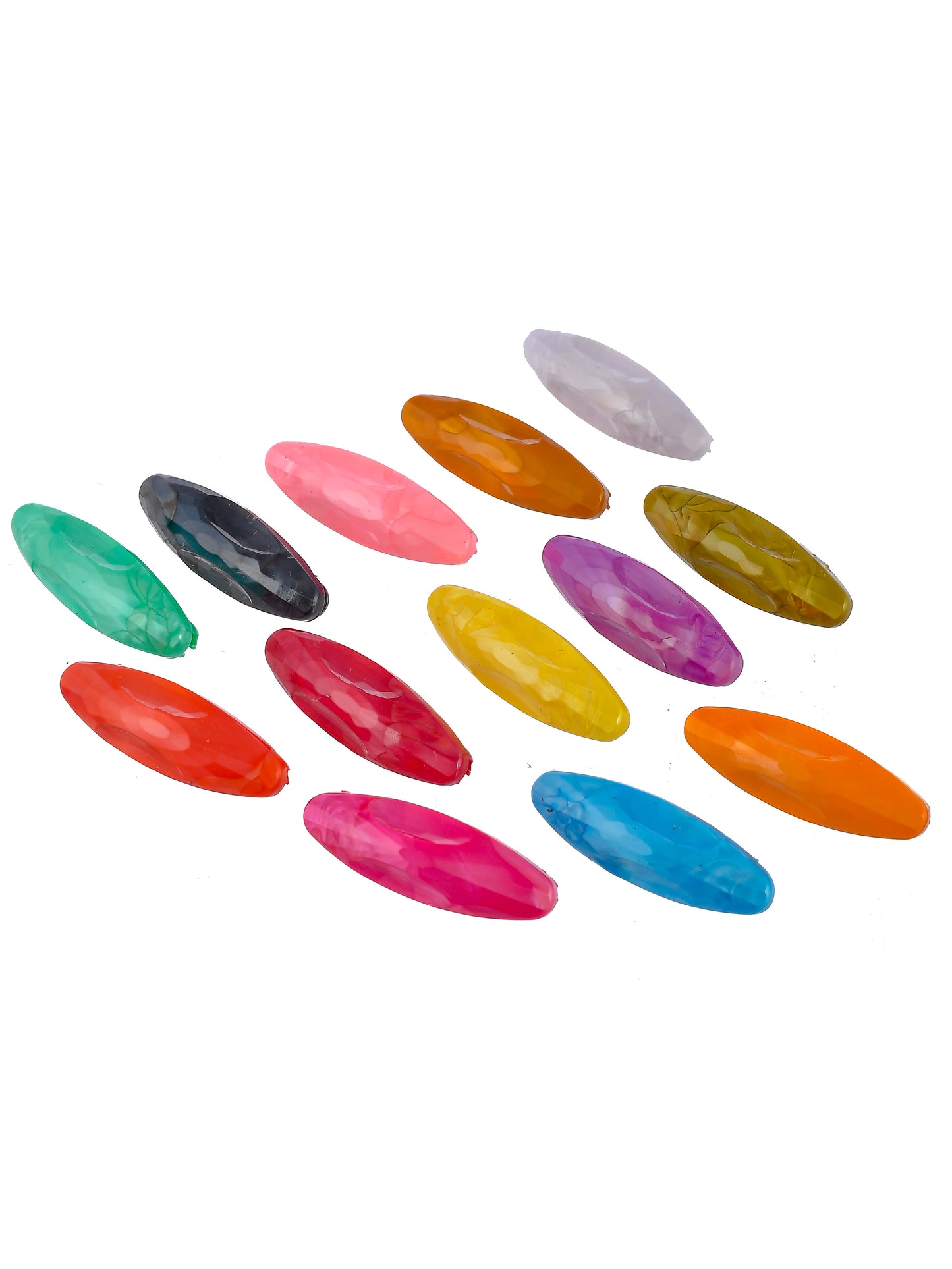 Set of 13 Multi-color Acrylic Saree Pins