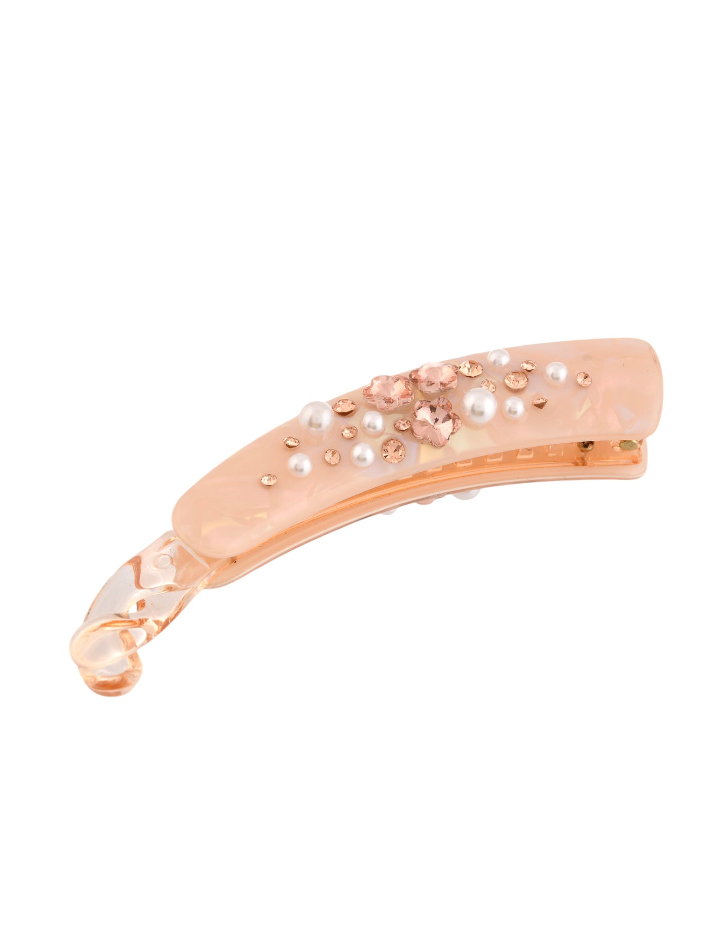 Pearl Cz Hair Banana Clip