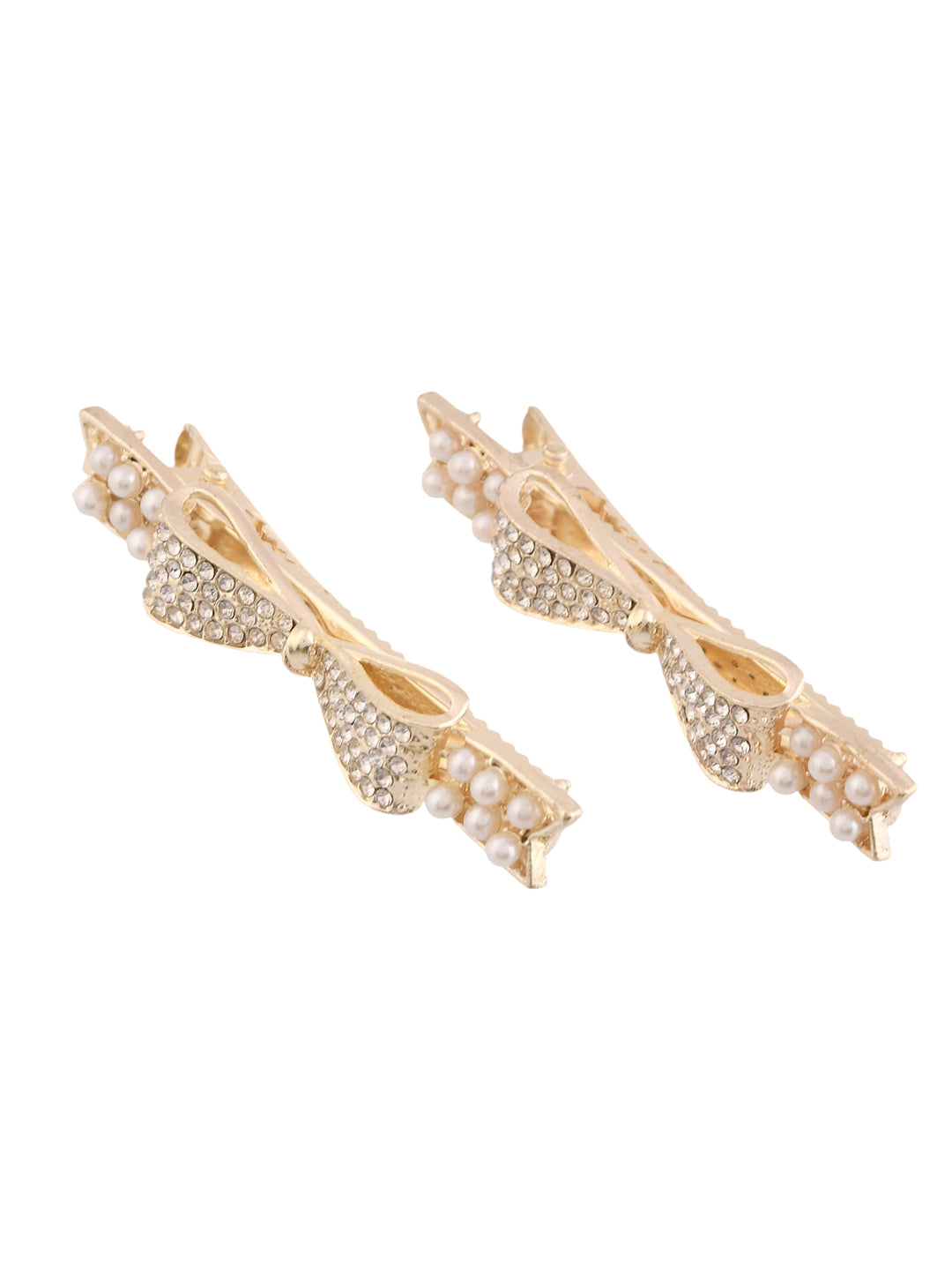 Gold Pearl Hair Clip( Pair of 2)