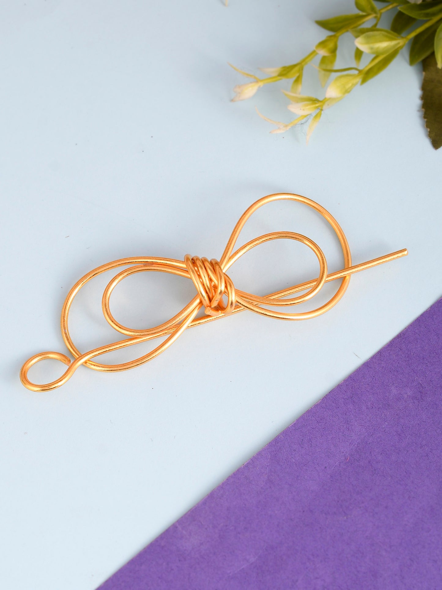 Gold plated Metalic Hair Bun Pin | Hair Accessories