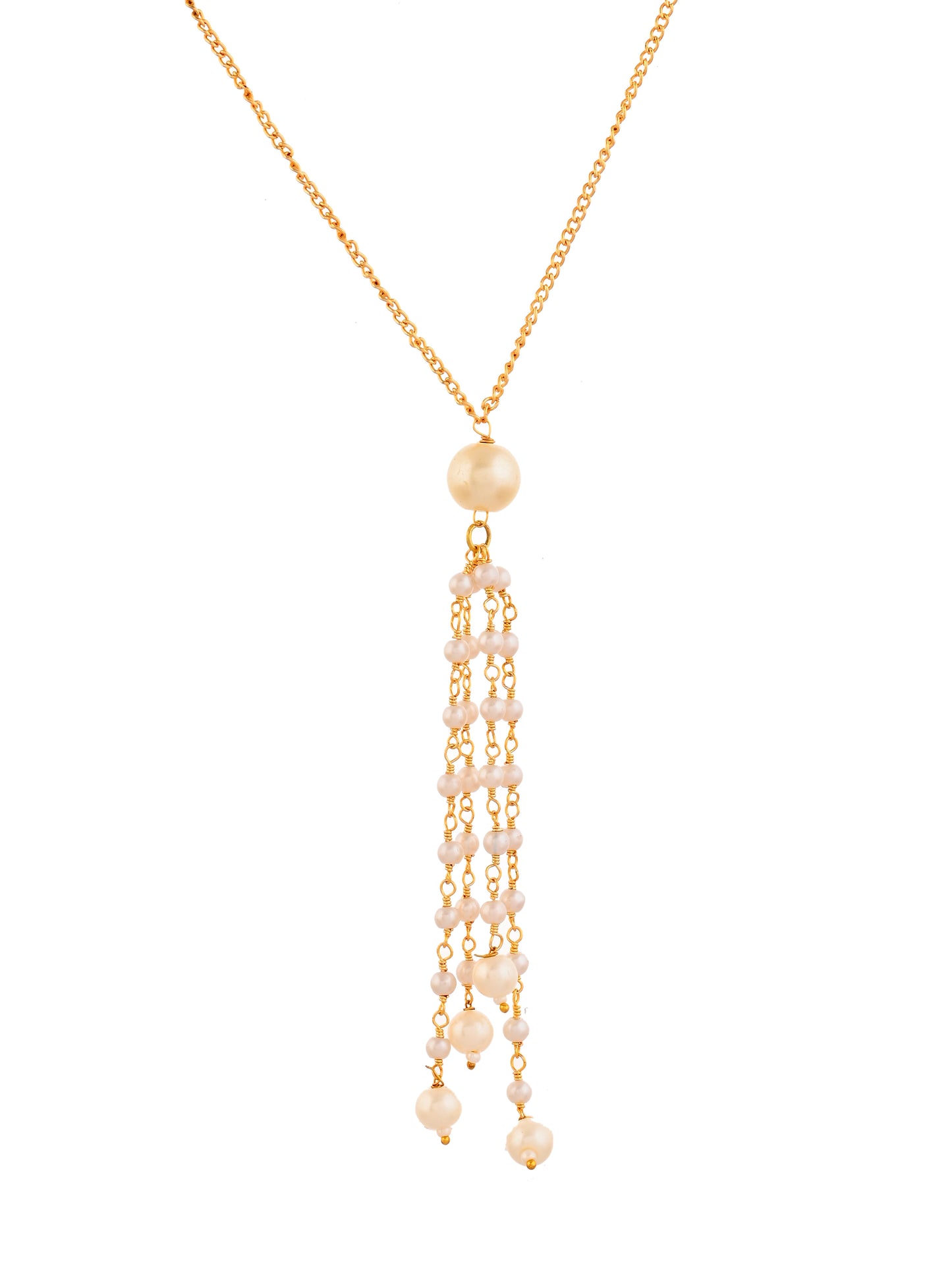 Hanging Pearl Chain Necklace