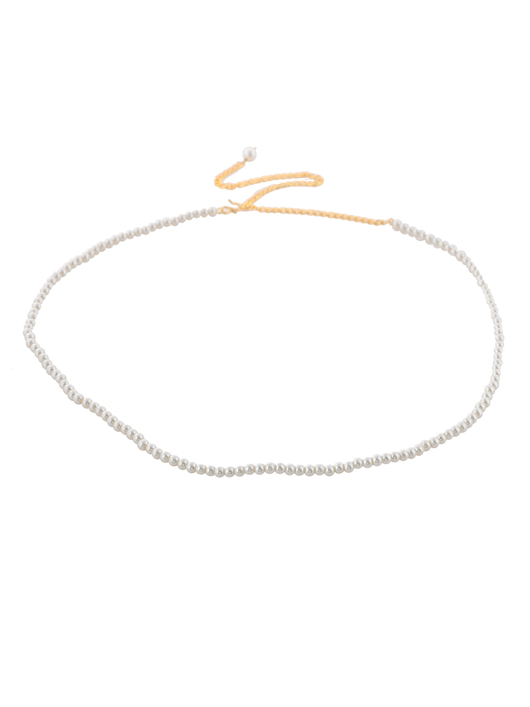 Gold & Pearl Saree Waist Chain for women