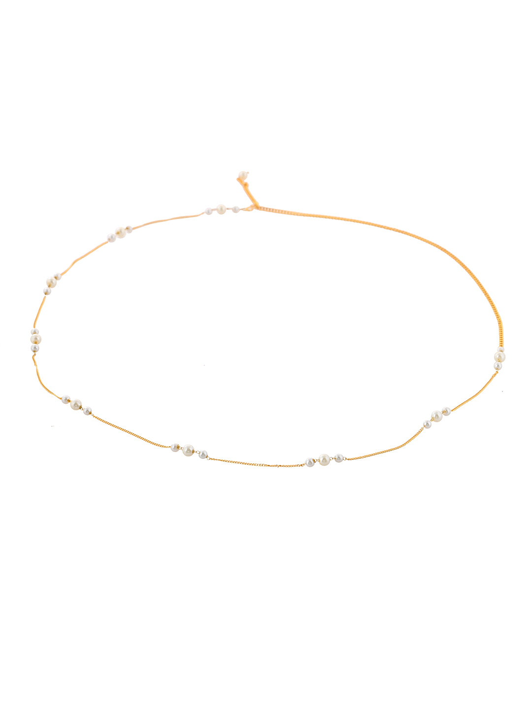 Gold & Pearl Saree Waist Chain | Ethnic Waist Jewellery